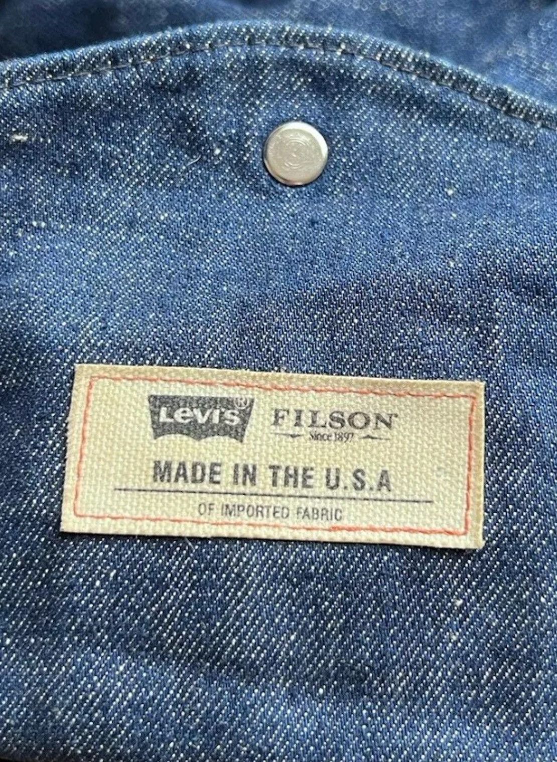 Filson × Levi's × Levi's Made & Crafted Levis x Filson USA Weekender Bag Denim/Leather Small Duffle Size ONE SIZE - 7 Thumbnail