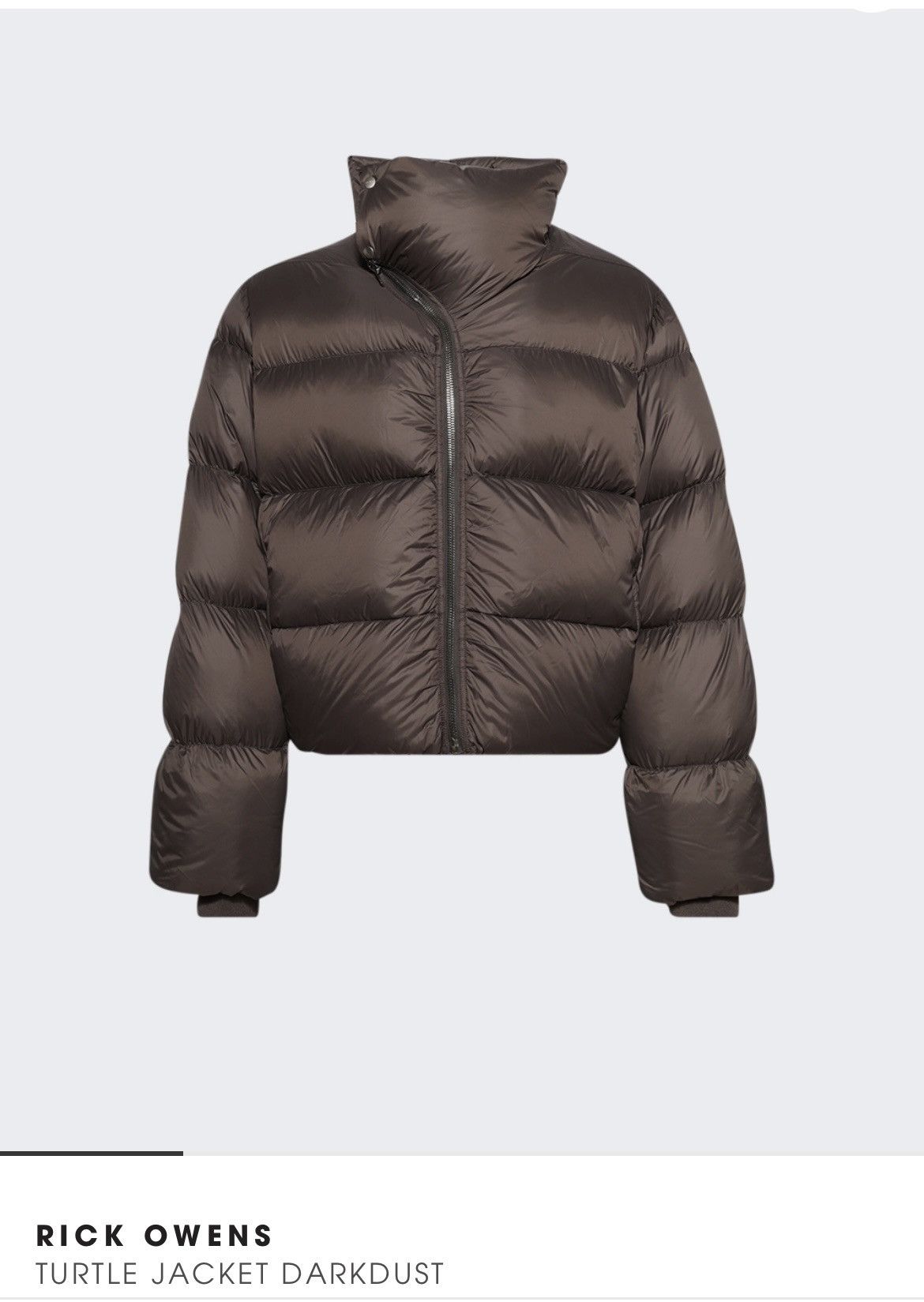 Rick Owens Rick Owen’s Turtle Jacket / Puffer Jacket Size US M / EU 48-50 / 2 - 9 Thumbnail