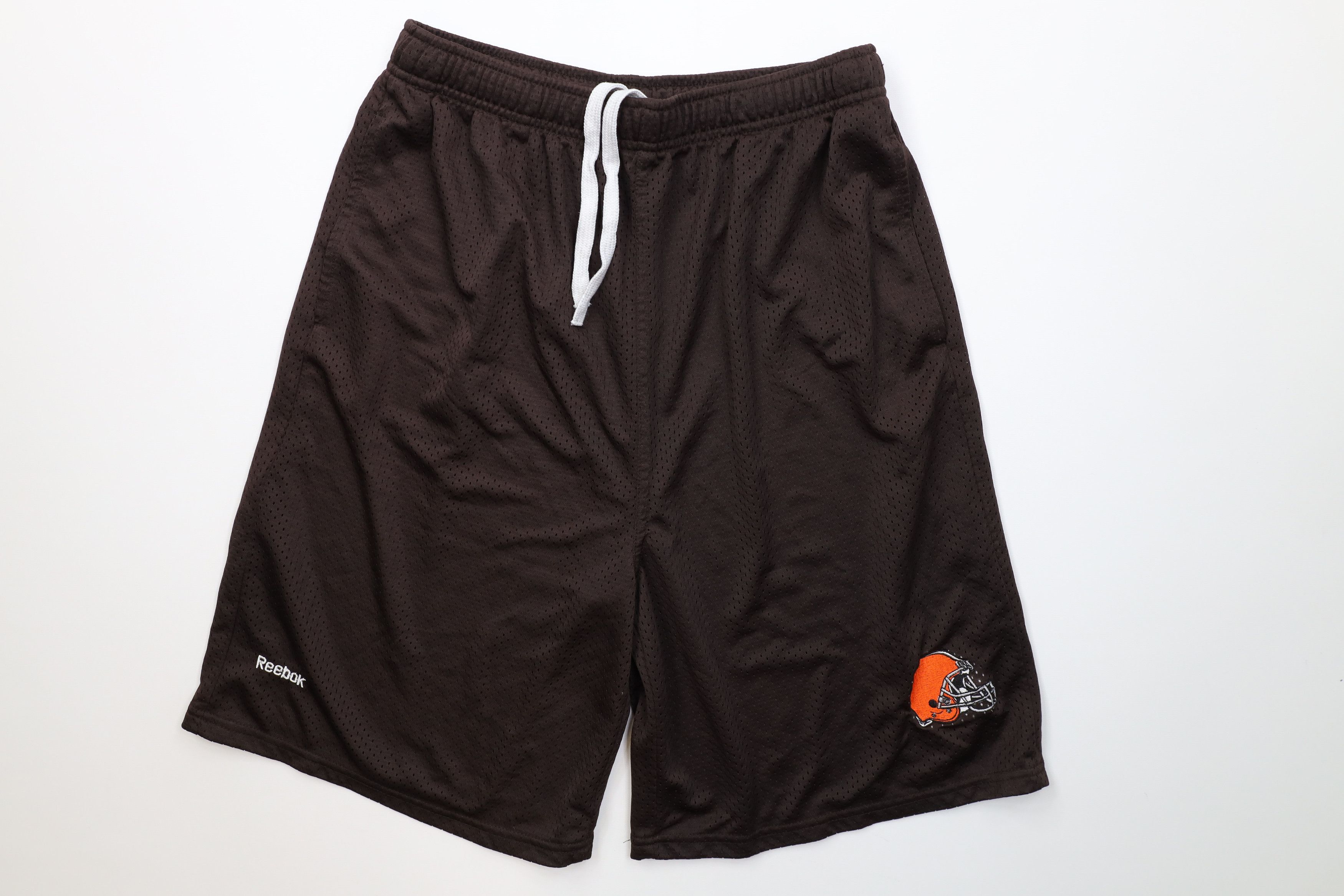 Reebok Vintage Reebok Cleveland Browns Football Shorts Mesh Brown Size US 32 / EU 48 - 1 Thumbnail
