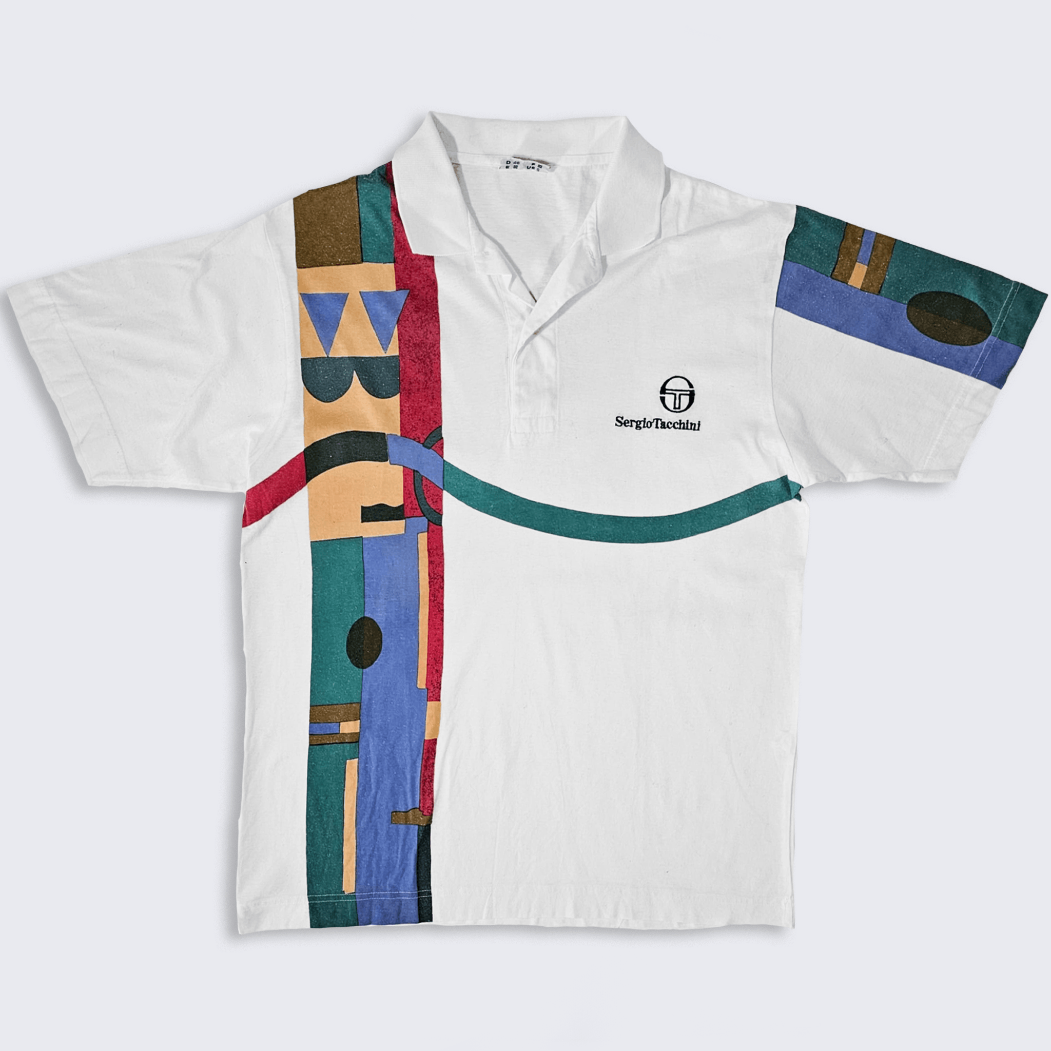 ウェア 90s sergio tacchini sampras polo shirt L Vintage 90s Sergio Tacchini Pete Sampras Tennis Polo Shirt
