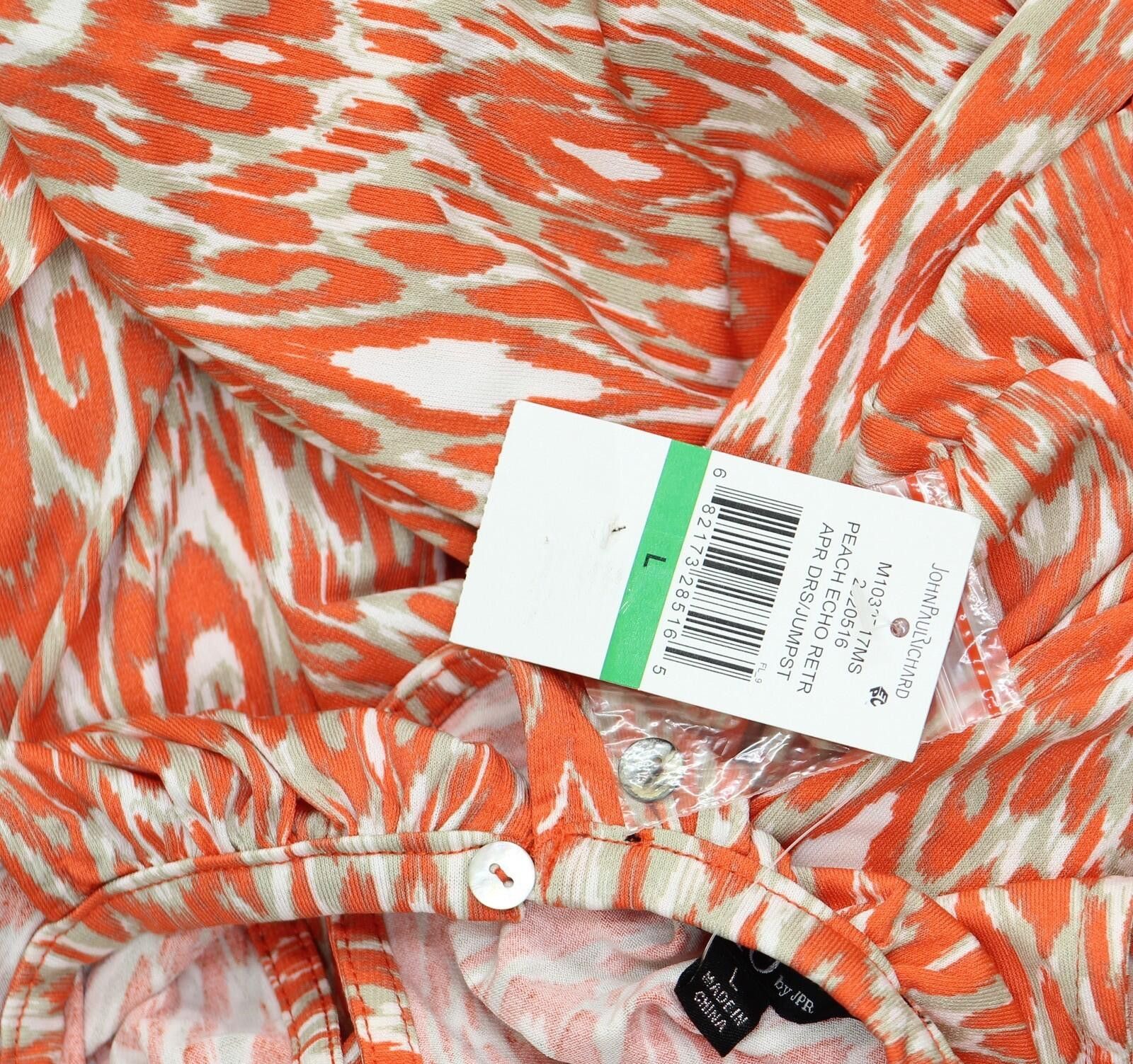 Other Nwt Studio By Jpr Knit Jumpsuit Peach Echo Orange Multi L Size 36" / US 14 / IT 50 - 3 Thumbnail