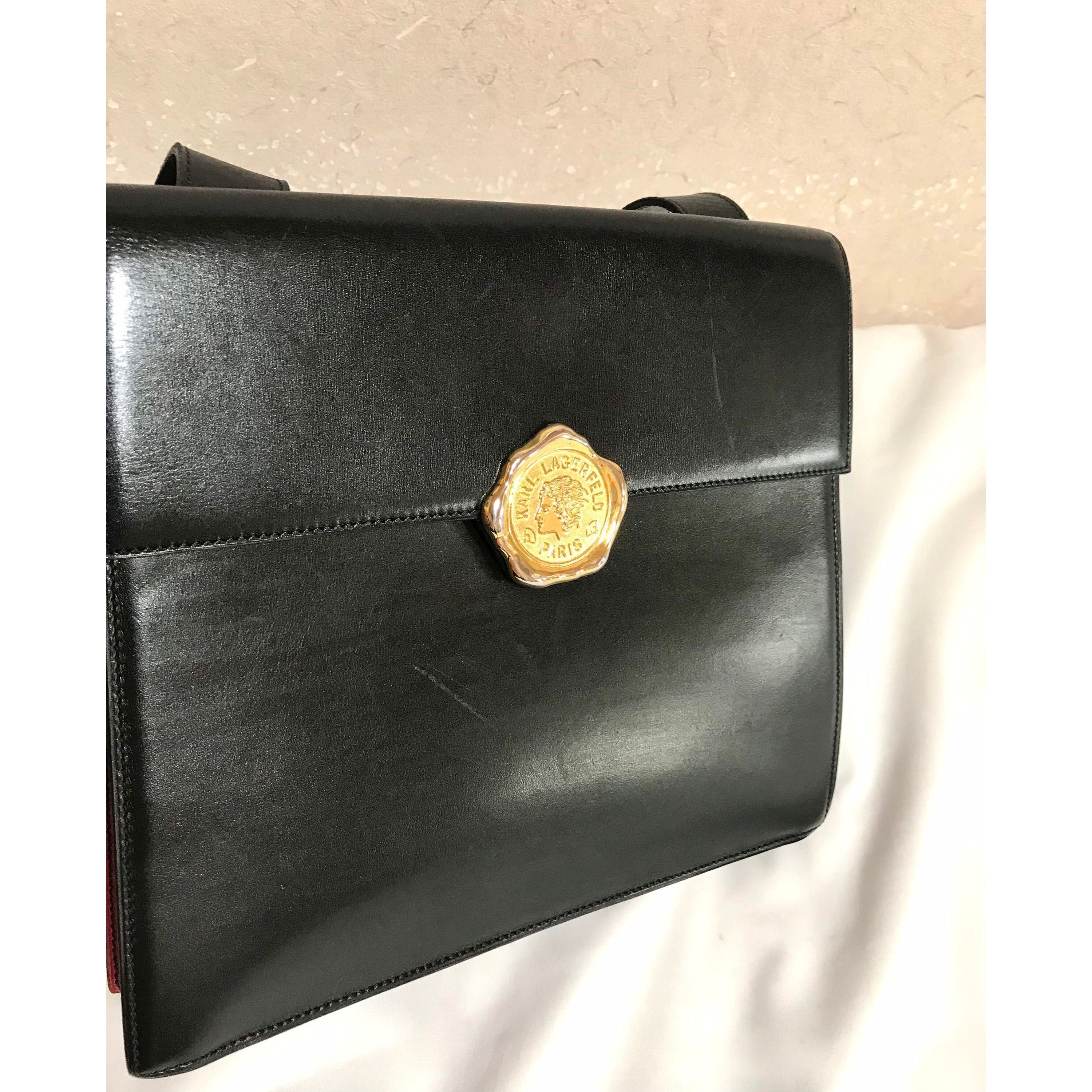 Karl Lagerfeld Vintage Karl Lagerfeld red and black shoulder bag Size ONE SIZE - 5 Thumbnail