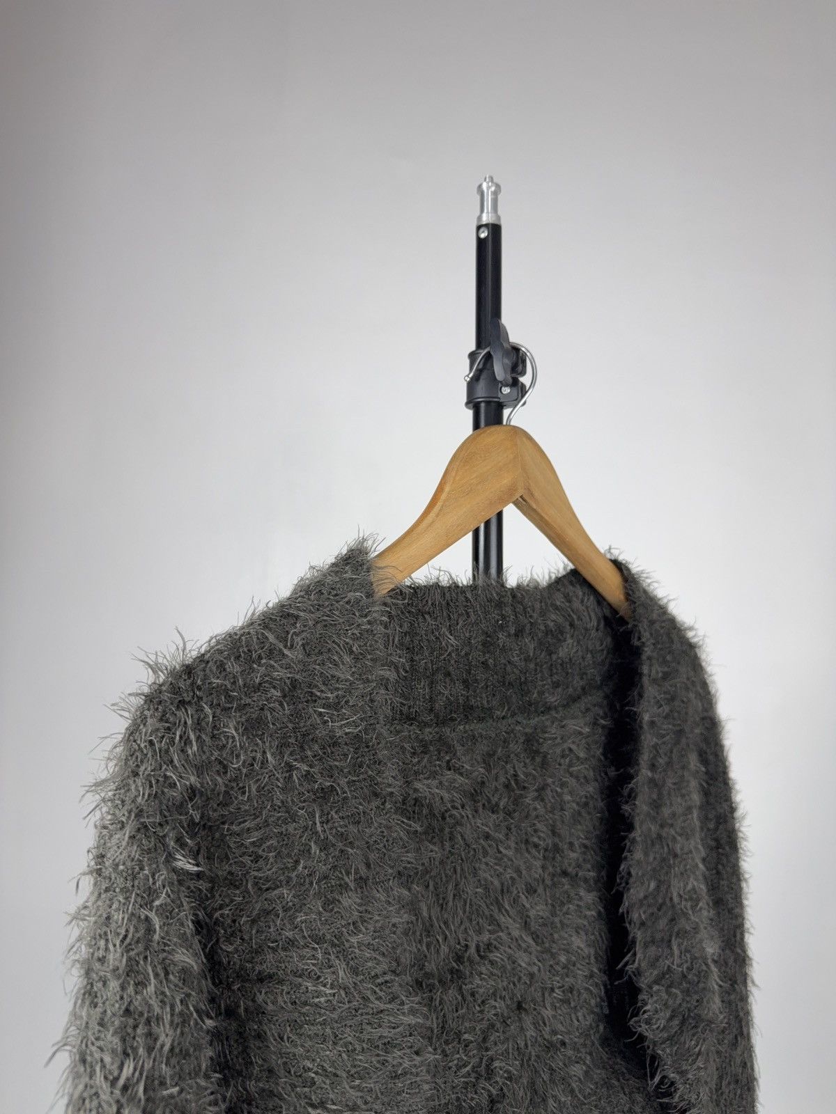 If Six Was Nine Fuzzy Japanese 00s Cropped Mohair Like Knit Bolero Cardigan Size S / US 4 / IT 40 - 2 Thumbnail