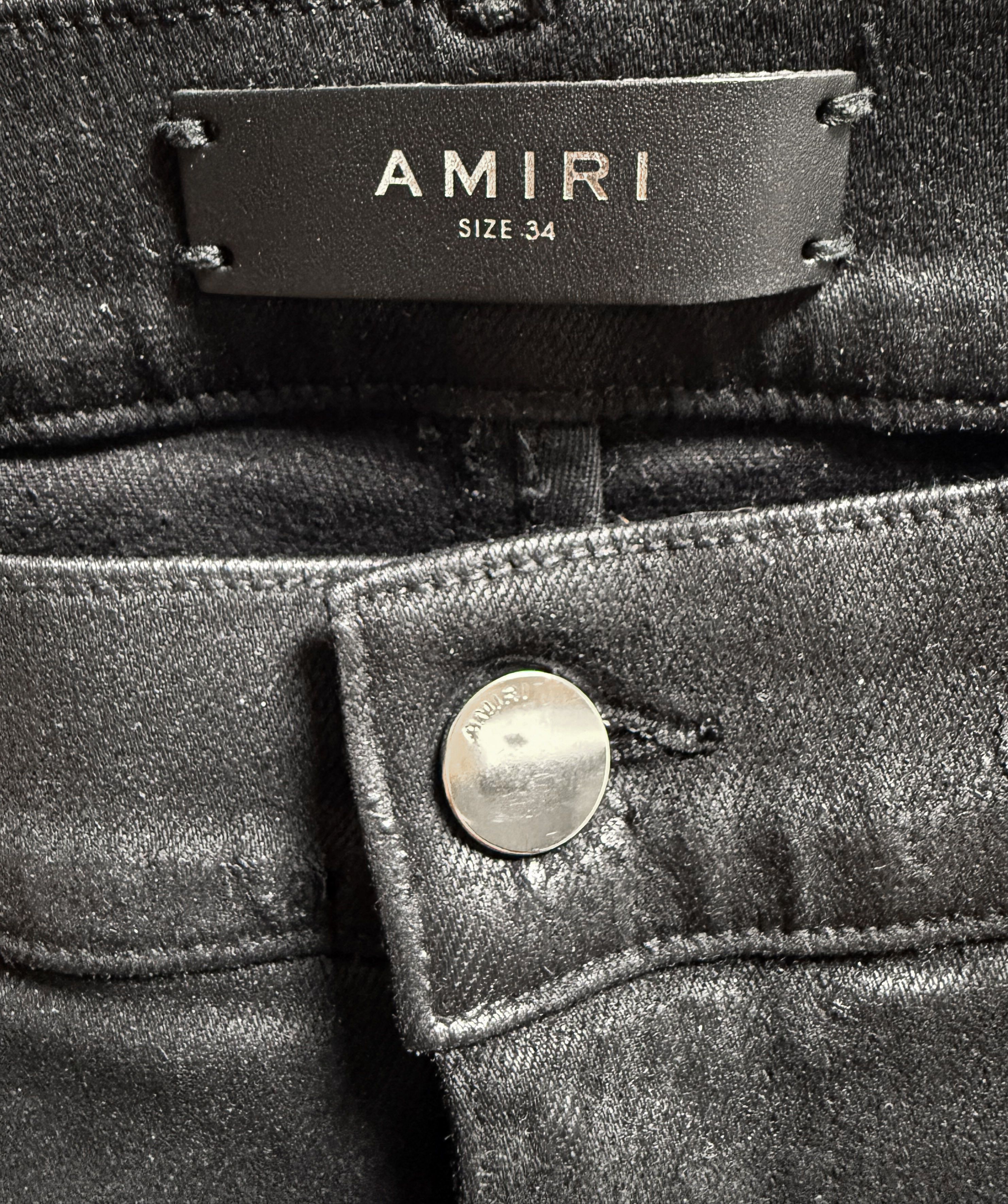 Amiri Destroyed Waxed Denim Size US 34 / EU 50 - 6 Thumbnail