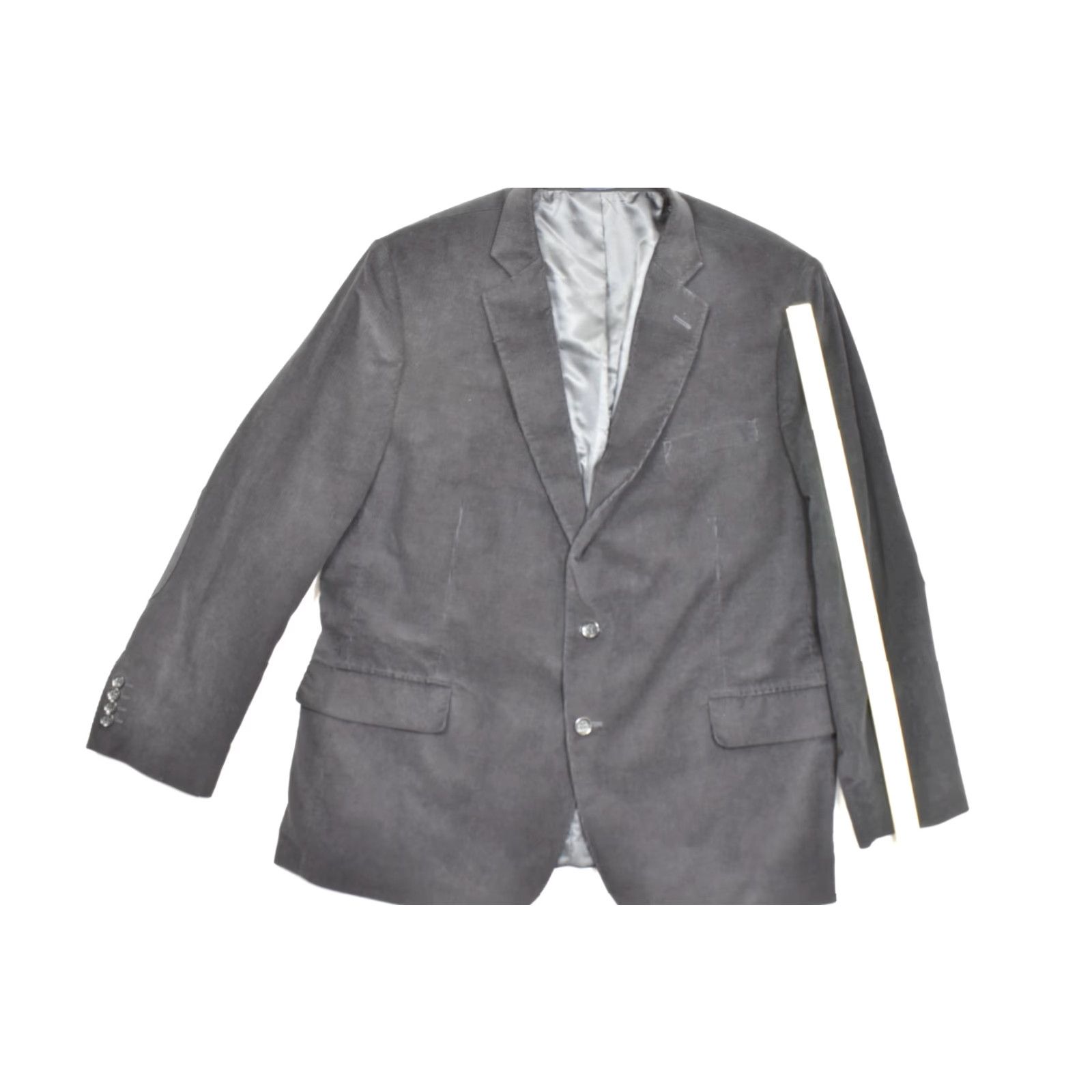Stafford Stafford Signature Blazer Sport Coat Corduroy Black - 50 Reg Big & Tall, Single-Breasted, Notch Lapel, 2-Button Front, Dry Clean Only, Men Size 50R - 3 Thumbnail