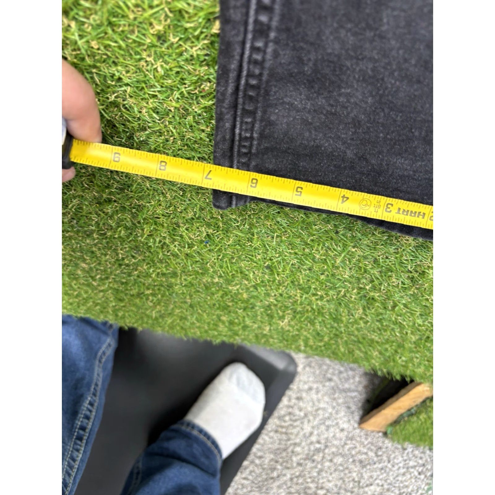 The Perfect Jean NYC Jeans Mens 36x36 Slim Thick Black Denim Stretch Flex Mid Rise 5-Pocket Style Straight