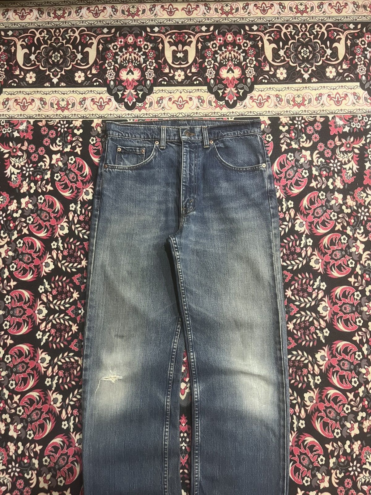 Levi's Vintage Y2K Levi’s 512 Blue Washed Straight Leg Jeans Size US 32 / EU 48 - 3 Thumbnail