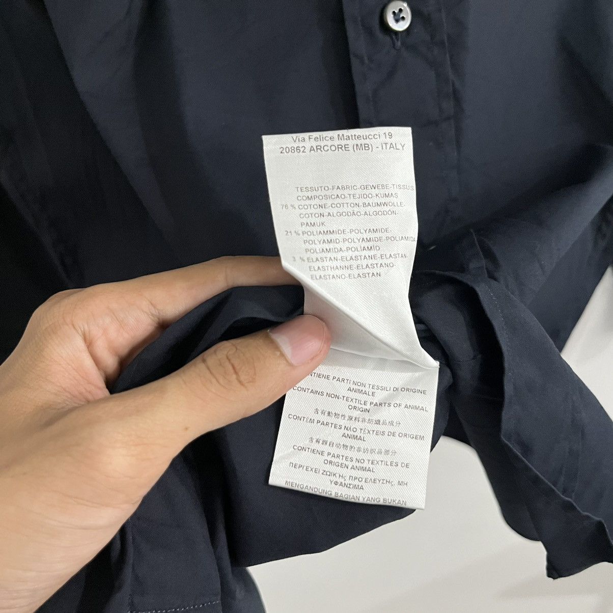 Designer Bagutta Italy Minimalist Button Up Shirt Size US M / EU 48-50 / 2 - 7 Thumbnail
