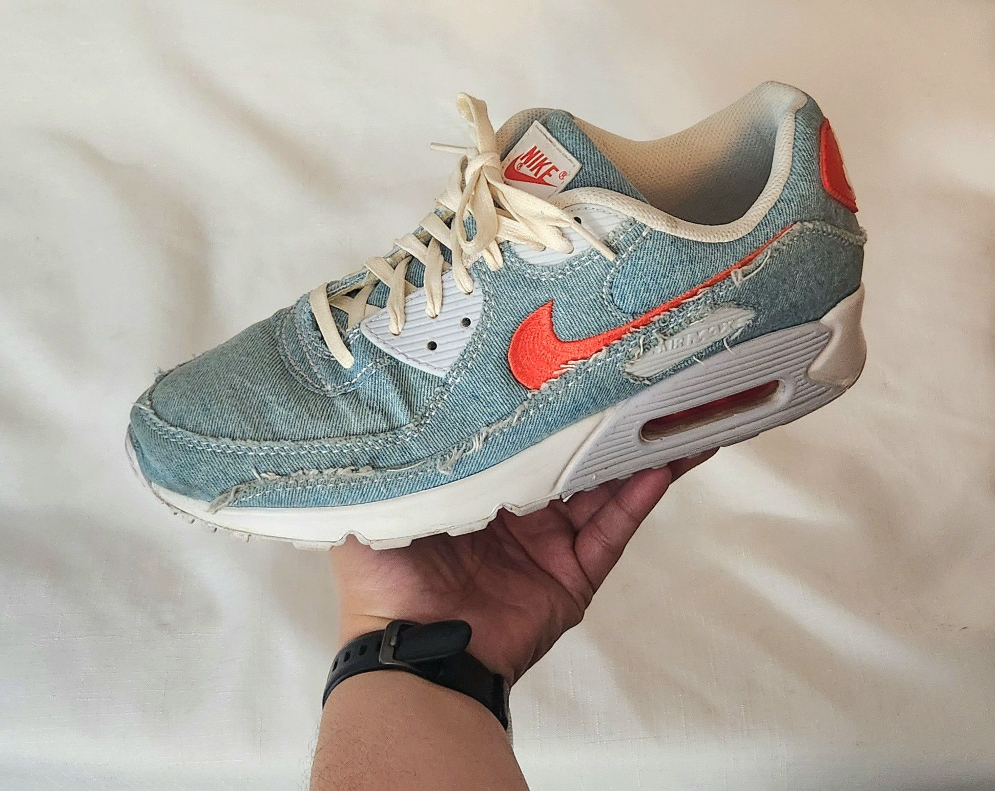 Nike Air Max 90 'Denim Light Wash' Habanero 12 DV2120-900