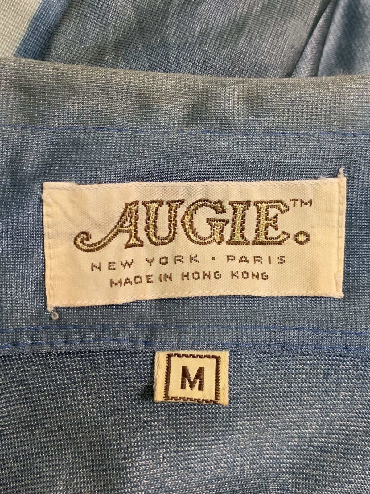 Japanese Brand Rare Design Vintage 70’s Augie Sharp Collar Button Ups Shirt Size US M / EU 48-50 / 2 - 4 Thumbnail