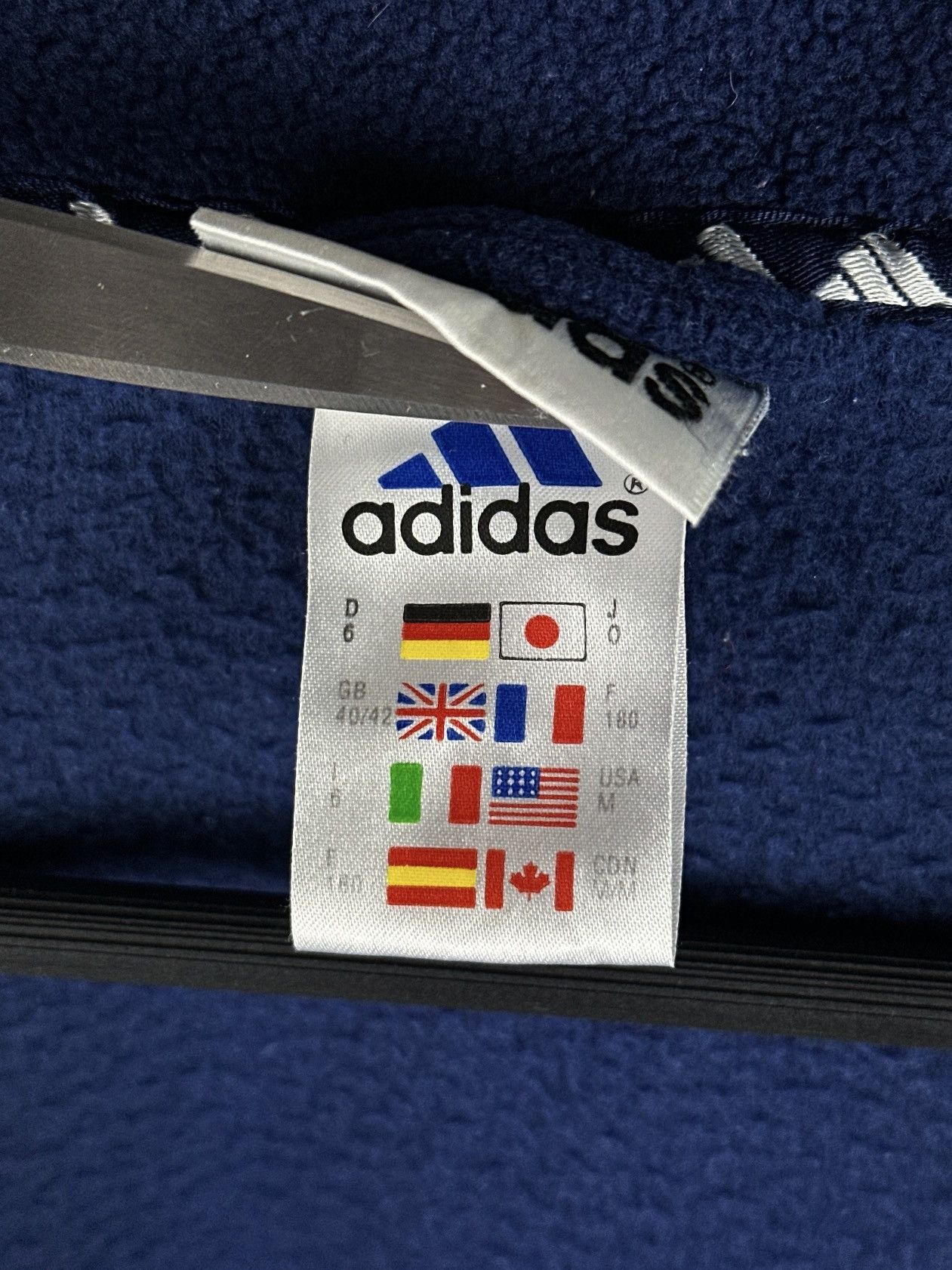 Adidas Vintage 00’s Adidas Full Zip Oversized Fleece Jacket Y2K Size US M / EU 48-50 / 2 - 8 Thumbnail