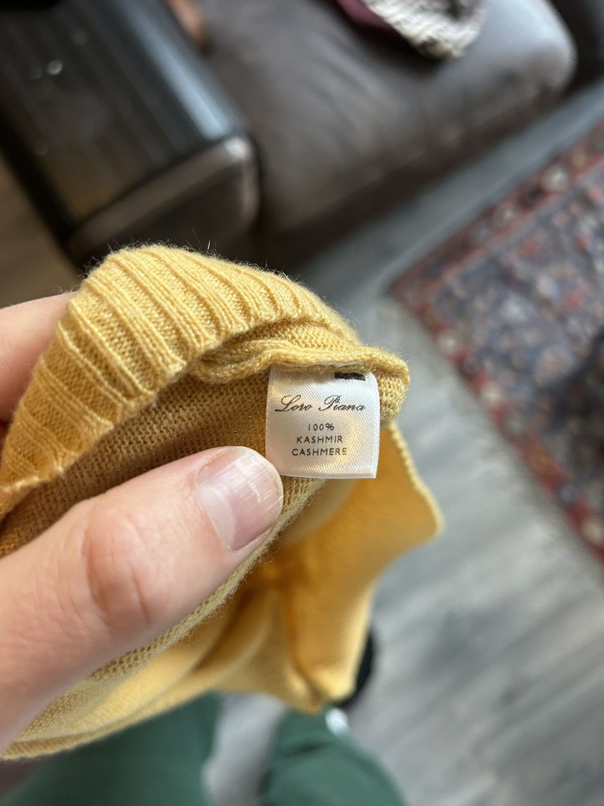 Loro Piana 100% Cashmere Mustard Yellow Turtleneck Sweater - Size 38 Size XS / US 0-2 / IT 36-38 - 9 Thumbnail