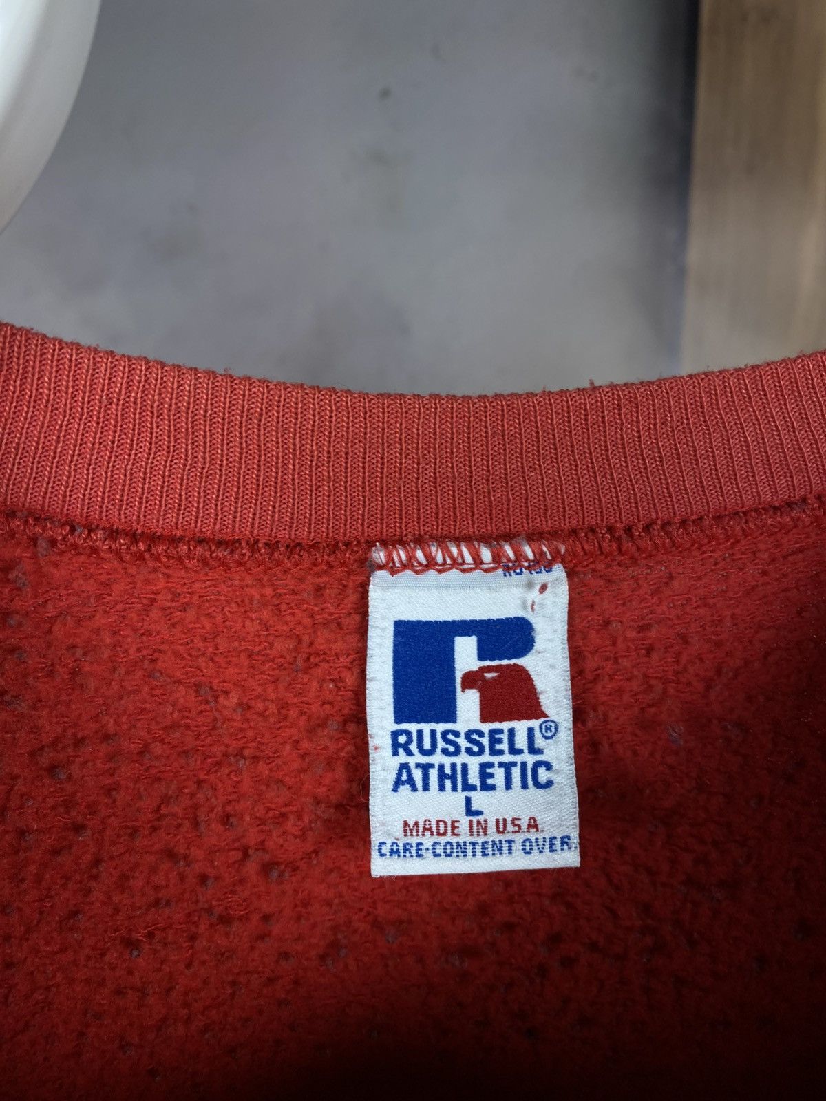 Russell Athletic 🏀Vintage 90s Sweatshirt Basketball Arkansas Russel Athletic🏀 Size US L / EU 52-54 / 3 - 14 Thumbnail