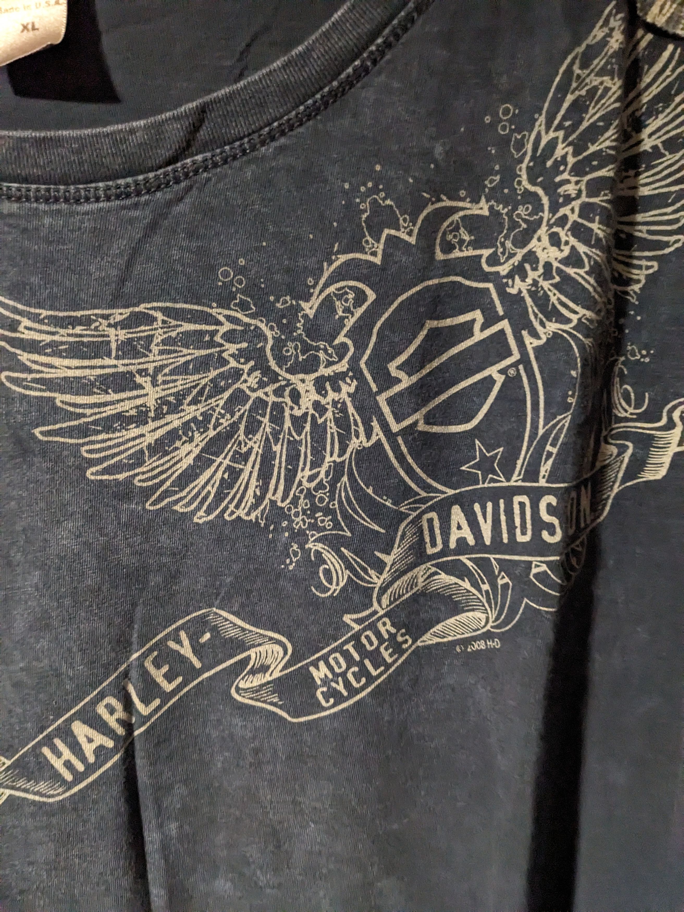 Harley Davidson × Vintage Vintage 2008 Harley Davidson Motorcycle El Paso T-Shirt Size US XL / EU 56 / 4 - 2 Thumbnail