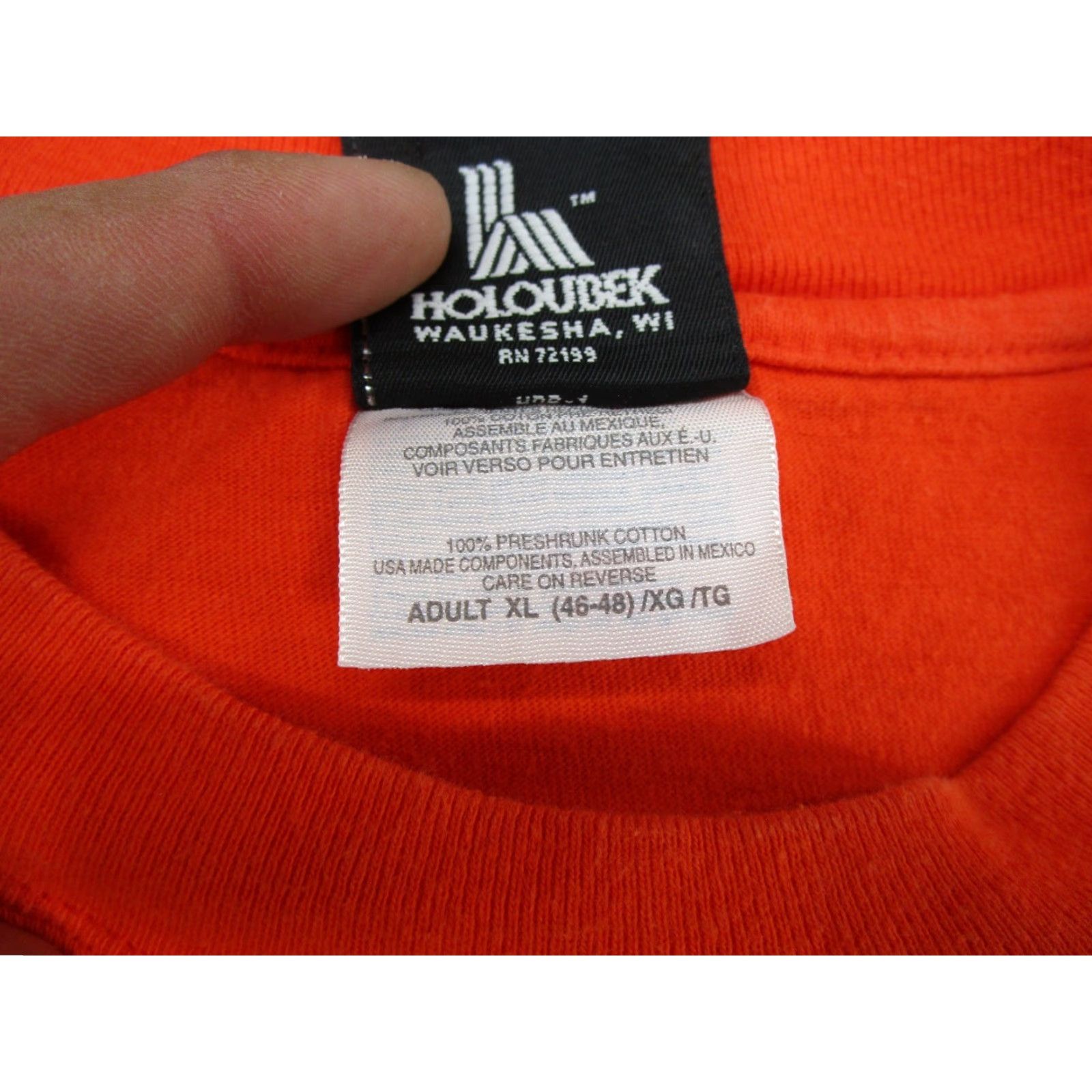 Harley Davidson VINTAGE Y2K 2001 Harley Davidson Engine Flames Double Sided Orange Shirt Size XL Size US XL / EU 56 / 4 - 5 Thumbnail