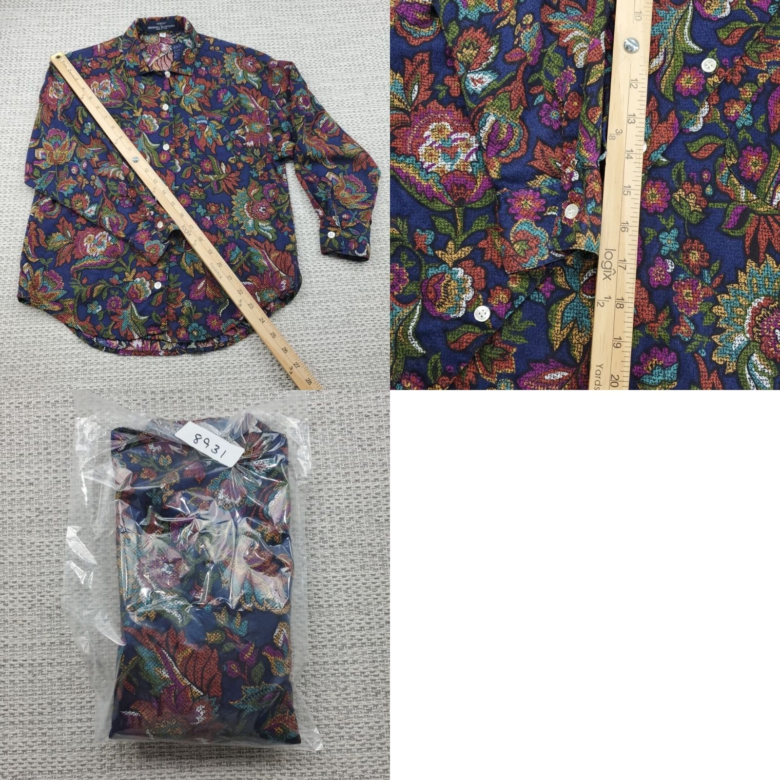 Guess VINTAGE Guess by Georges Marciano Long Sleeve Button Up Womens Sz S 80s 90s USA Made Size S / US 4 / IT 40 - 9 Thumbnail