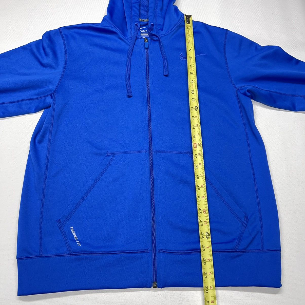 Nike Nike Therma Fit Hoodie Blue Full Zip Sweatshirt Fleece Logo Size US M / EU 48-50 / 2 - 17 Thumbnail