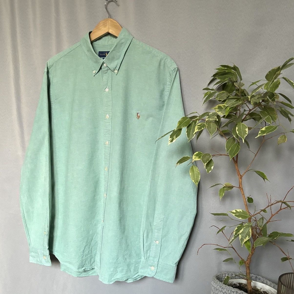 Polo Ralph Lauren Polo Ralph Lauren slim fit stretch oxford xxl green cotton Size US XXL / EU 58 / 5 - 2 Thumbnail