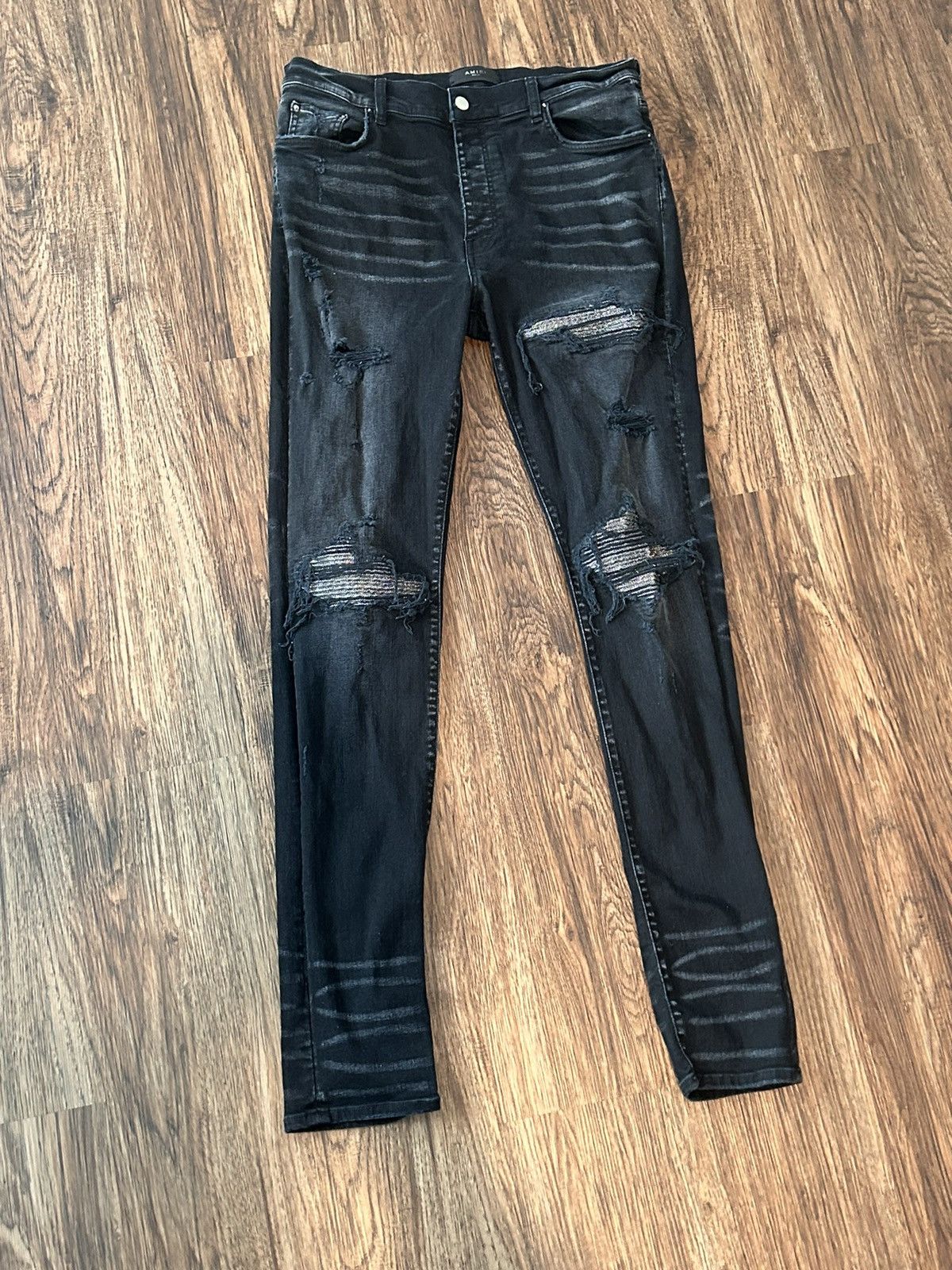 AMIRI Crystal Mx1 Jean- Black