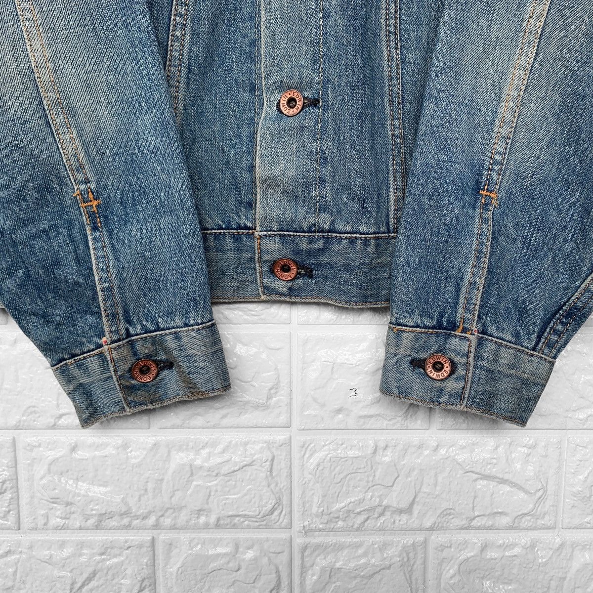 Edwin Vintage Selvedge Edwin 5550 Trucker Denim Jacket Size US S / EU 44-46 / 1 - 9 Thumbnail
