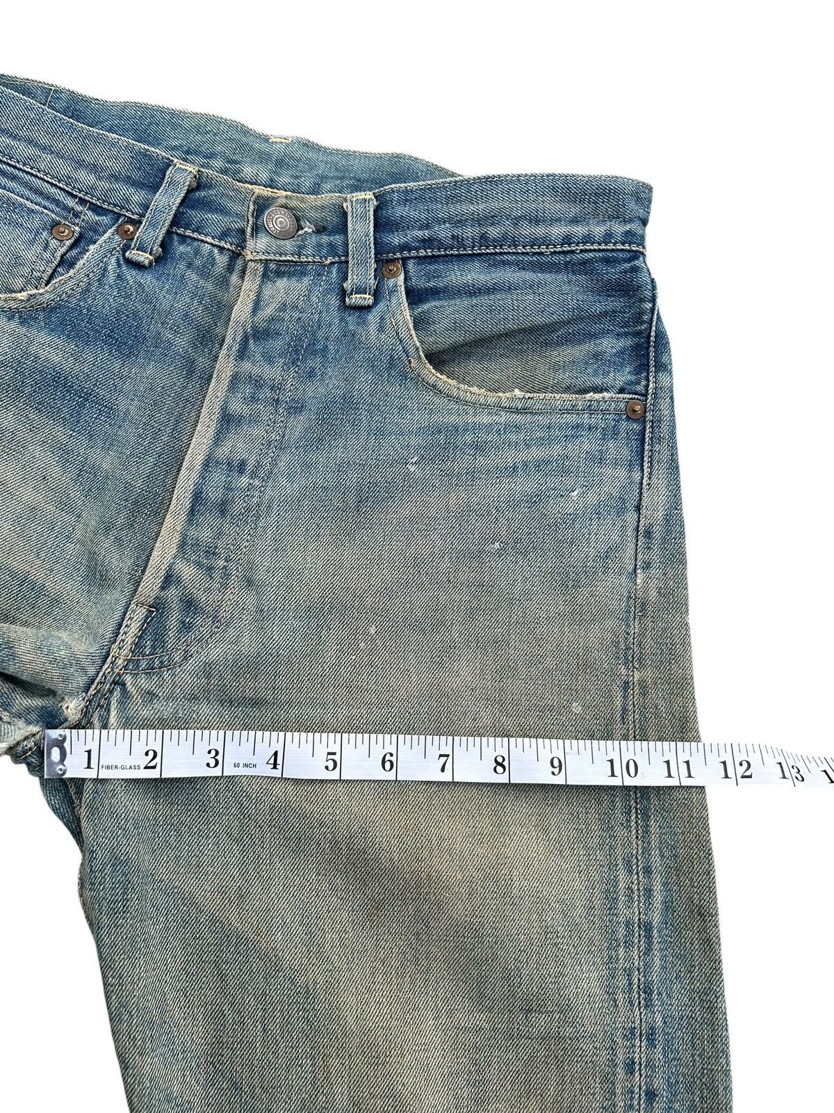 Kapital Vintage Levis Big E Selvedge Distressed Denim Jeans Size US 32 / EU 48 - 21 Thumbnail