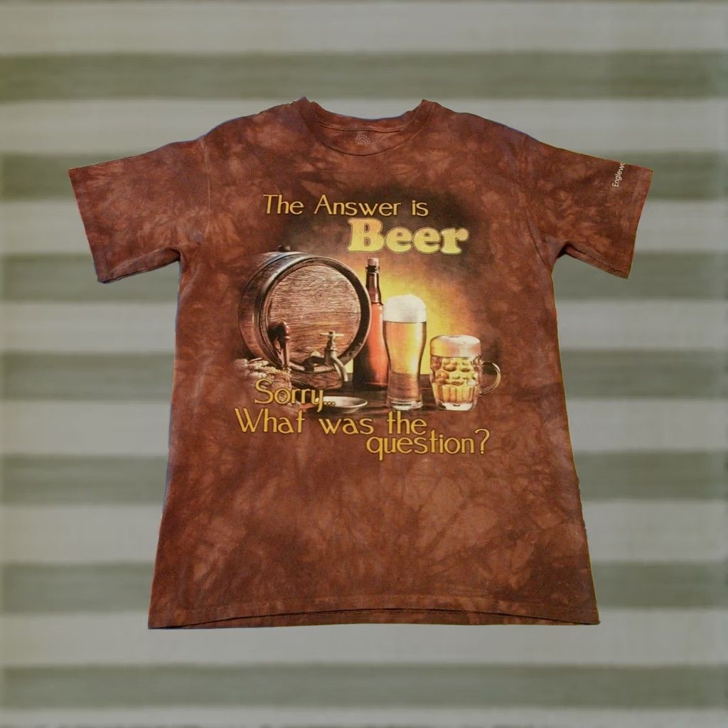 The Mountain THE MOUNTAIN Shirt VTG Englewood Florida tye dye Large Beer FUNNY DRUNK T Men's Size US L / EU 52-54 / 3 - 1 Thumbnail