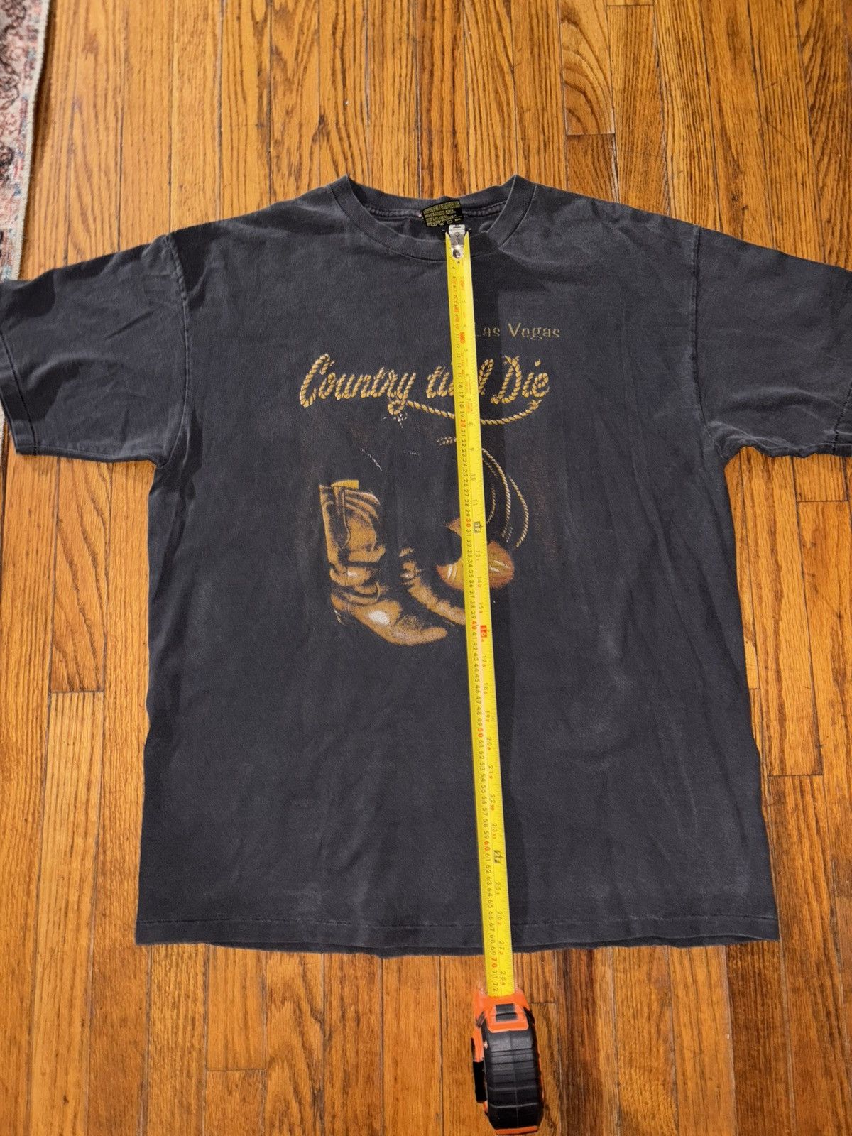 Vintage Vintage cowboy boots guitar Las Vegas T shirt Size US XL / EU 56 / 4 - 3 Thumbnail