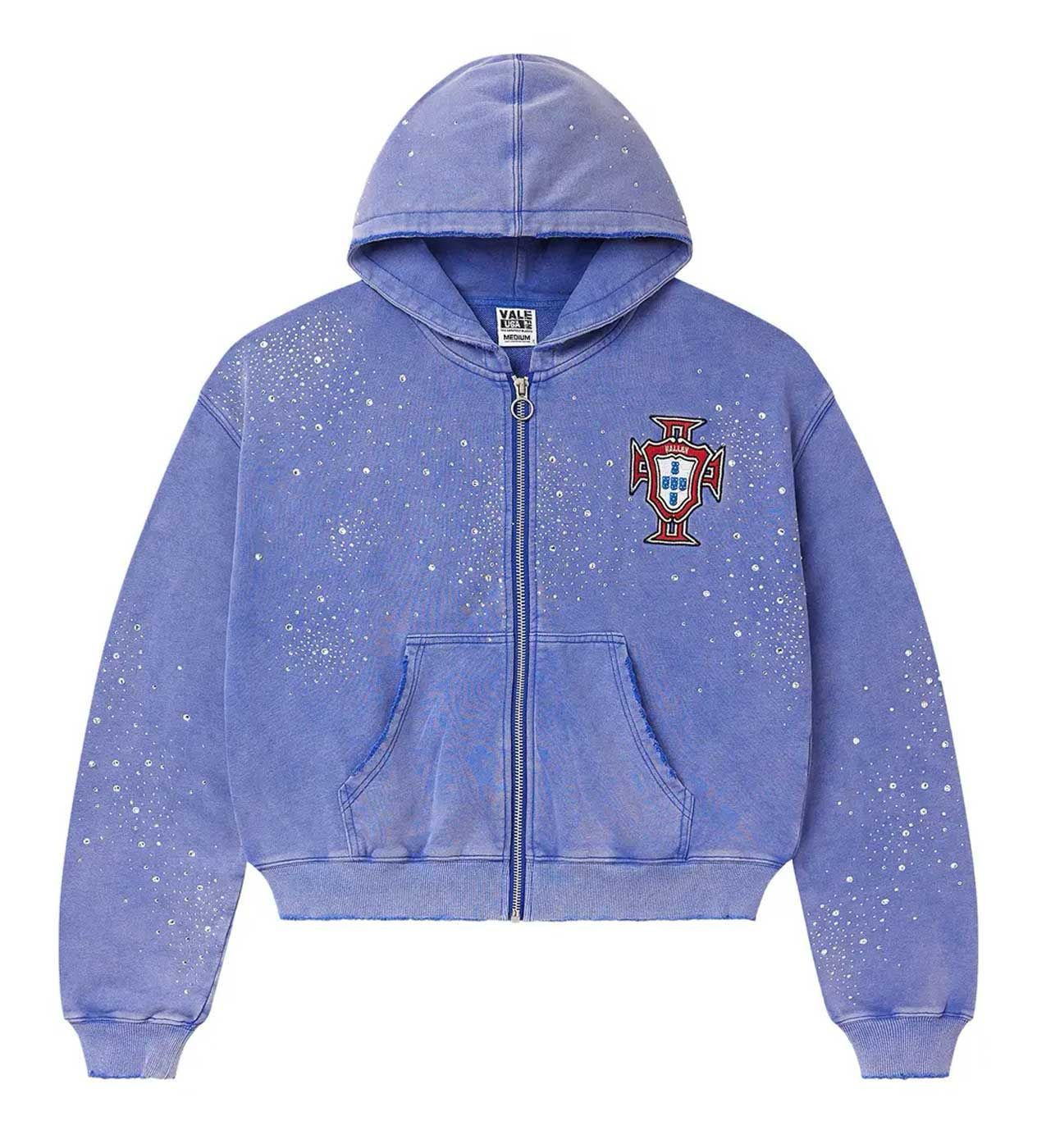 Vale Vale Forever 'Sea Clustered' Light Blue Zip Up Hoodie Size US M / EU 48-50 / 2 - 1 Preview