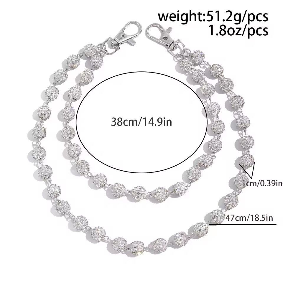 Japanese Brand Disco 🕺🏿 Ball Wallet Chain - Zinc Alloy Size ONE SIZE - 8 Thumbnail