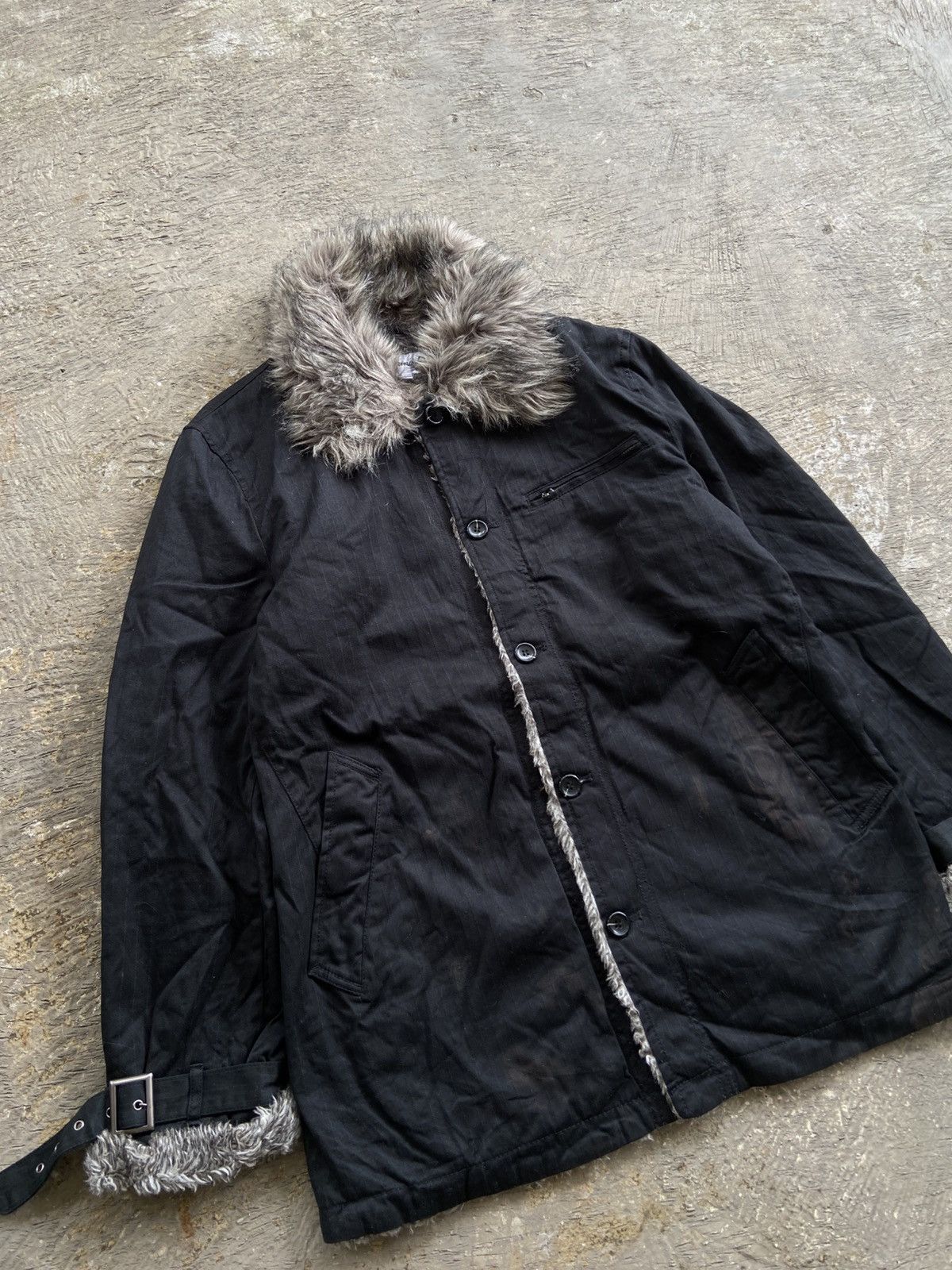 Isamu Katayama Backlash 2000s Spinash - Vkei Apocalypse Style Trim Fur Jacket Size US L / EU 52-54 / 3 - 2 Thumbnail