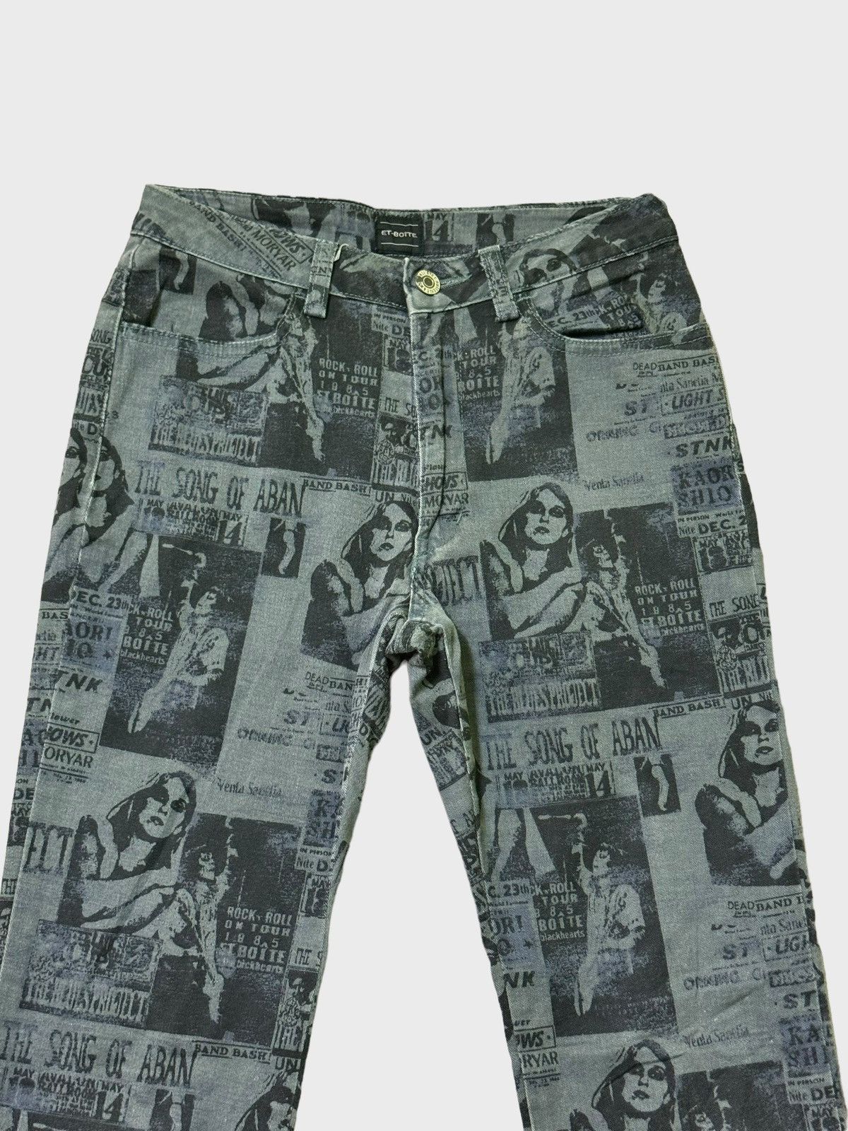 Hysteric Glamour × Japanese Brand Et-Botte sexy Girl The Song of Aban Overprint Pant Size 24" / US 00 / IT 34 - 3 Thumbnail