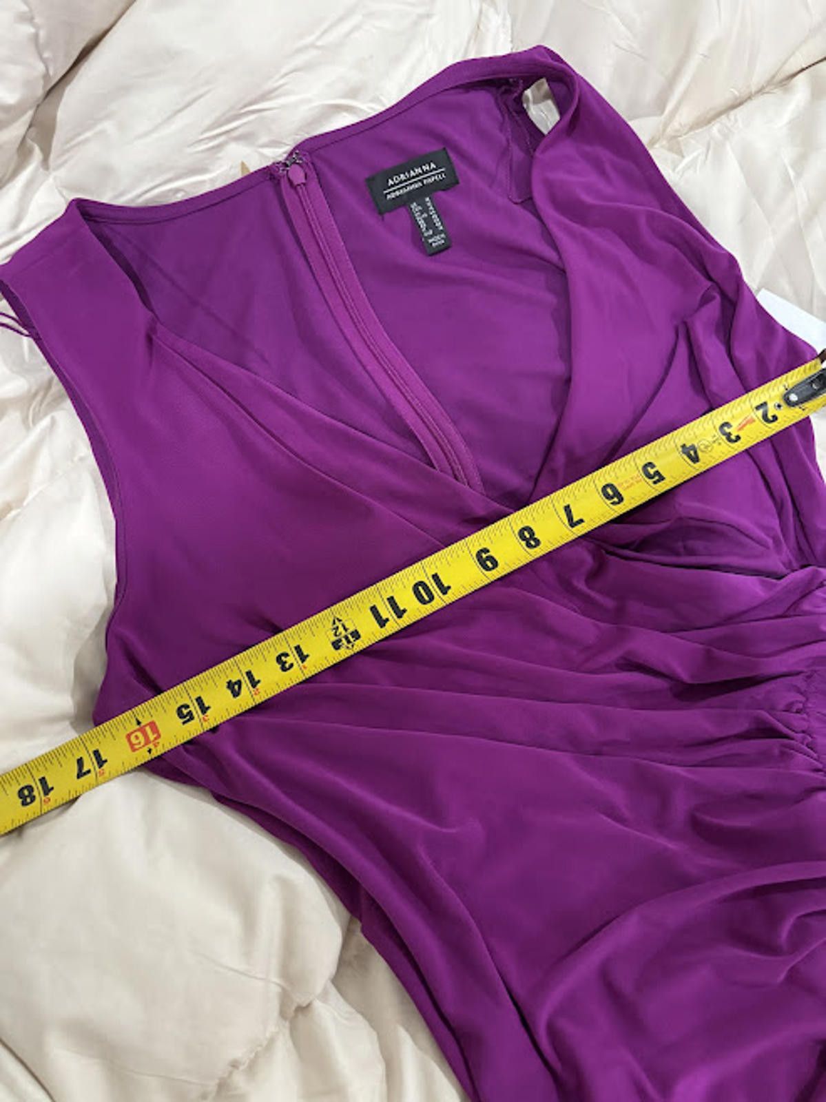 Other 24. Adrianna Papell Women's Shirred Jersey Dress Size 12 NWT Size XL / US 12-14 / IT 48-50 - 5 Thumbnail