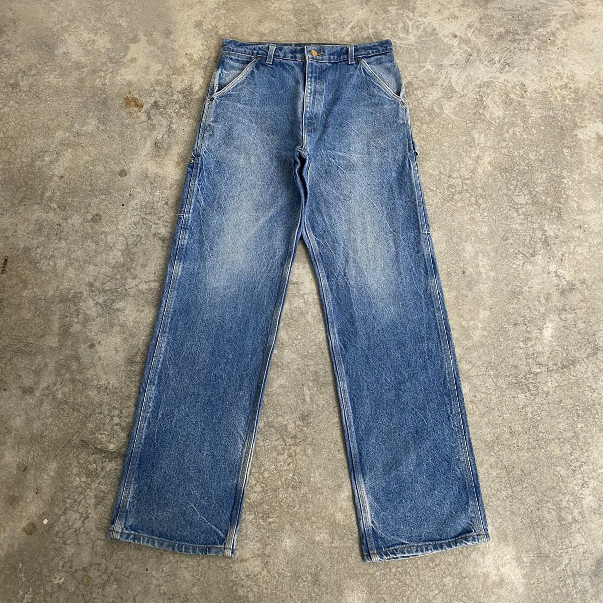 Carhartt Vintage Carhartt Faded Blue Carpenter Work Denim Jeans Size US 32 / EU 48 - 2 Thumbnail