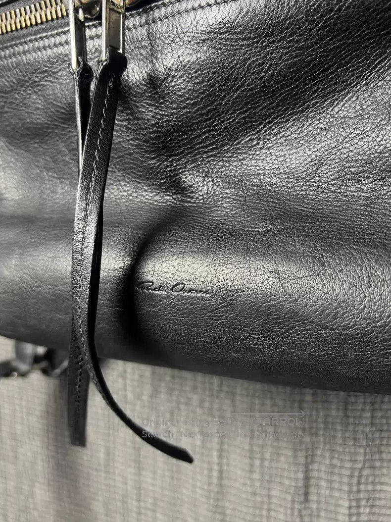 Rick Owens Rick Owens Calf Grain Cowhide Double Zip Ribbon Backpack S Size ONE SIZE - 9 Thumbnail