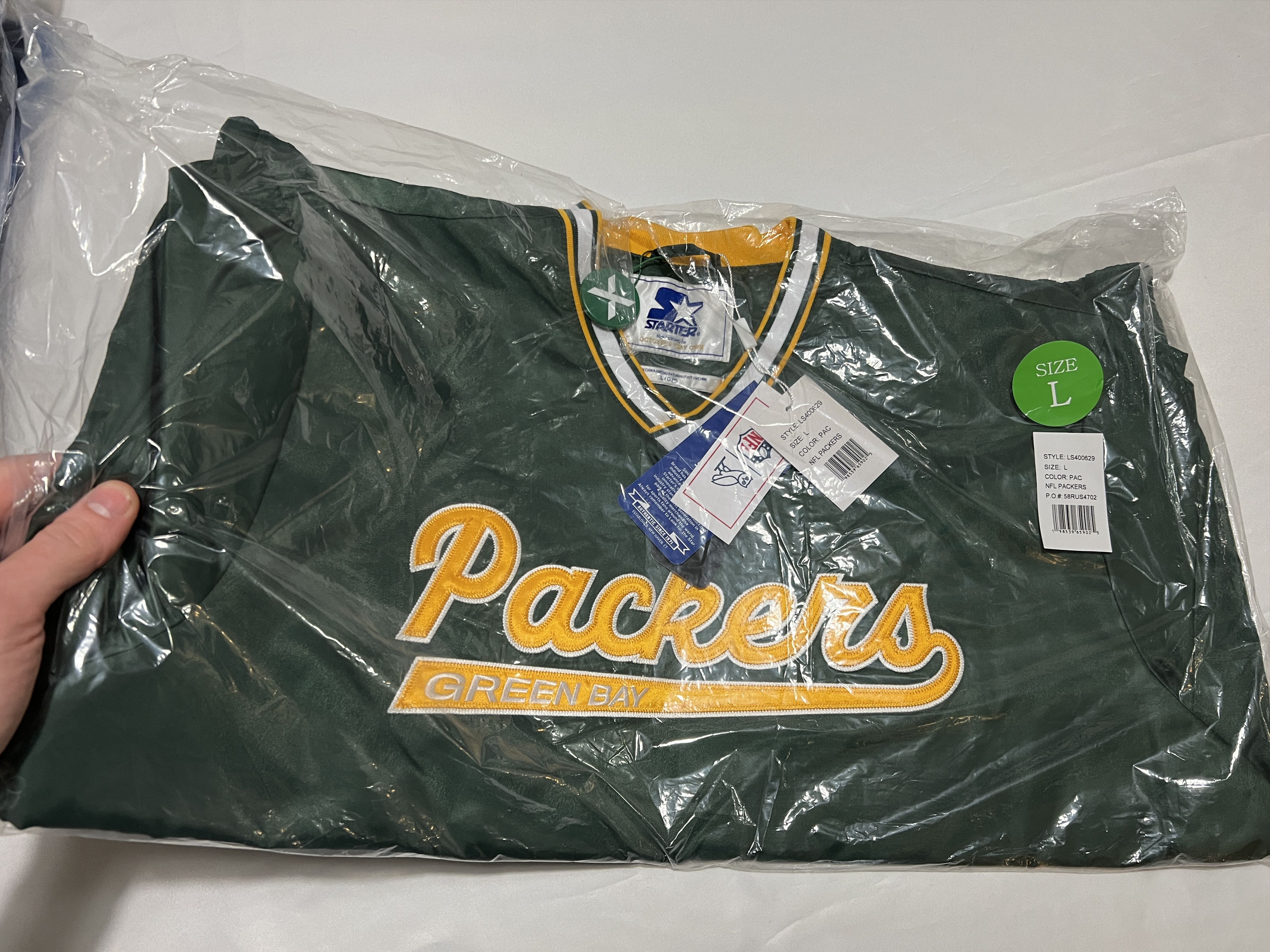 Drake OVO x NFL GREEN BAY PACKERS STARTER® TRAINER PULLOVER JACKET Size US L / EU 52-54 / 3 - 3 Thumbnail