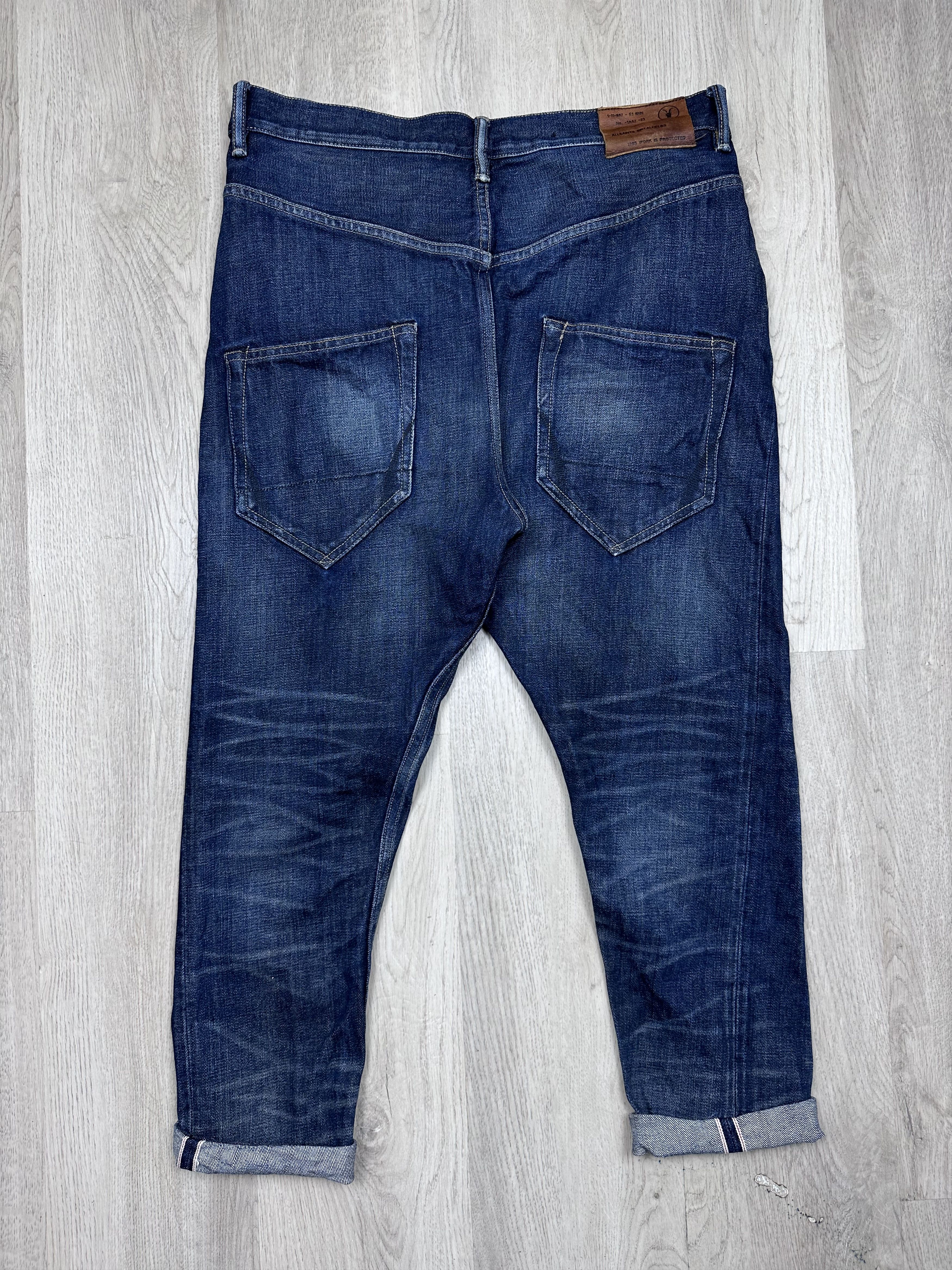 Allsaints Allsaints Mens Wamwam Gun Selvedge Denim Pants Jeans Size US 32 / EU 48 - 5 Thumbnail