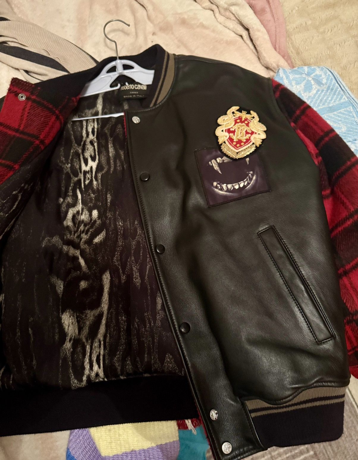 Roberto Cavalli Roberto Cavalli leather Jacket Size US M / EU 48-50 / 2 - 2 Thumbnail