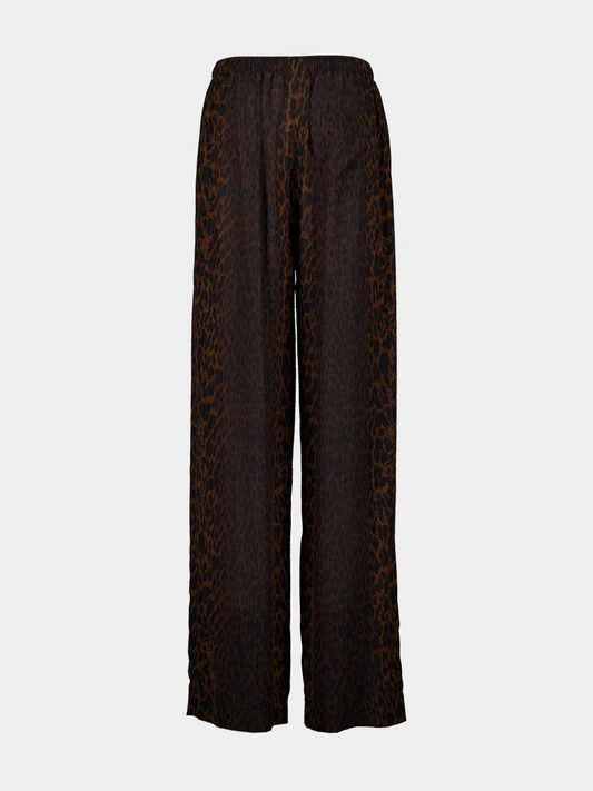 Balenciaga o1tr1nto0526 Pyjama Pants in Leopard Size 25" / US 0 / IT 36 - 2 Thumbnail