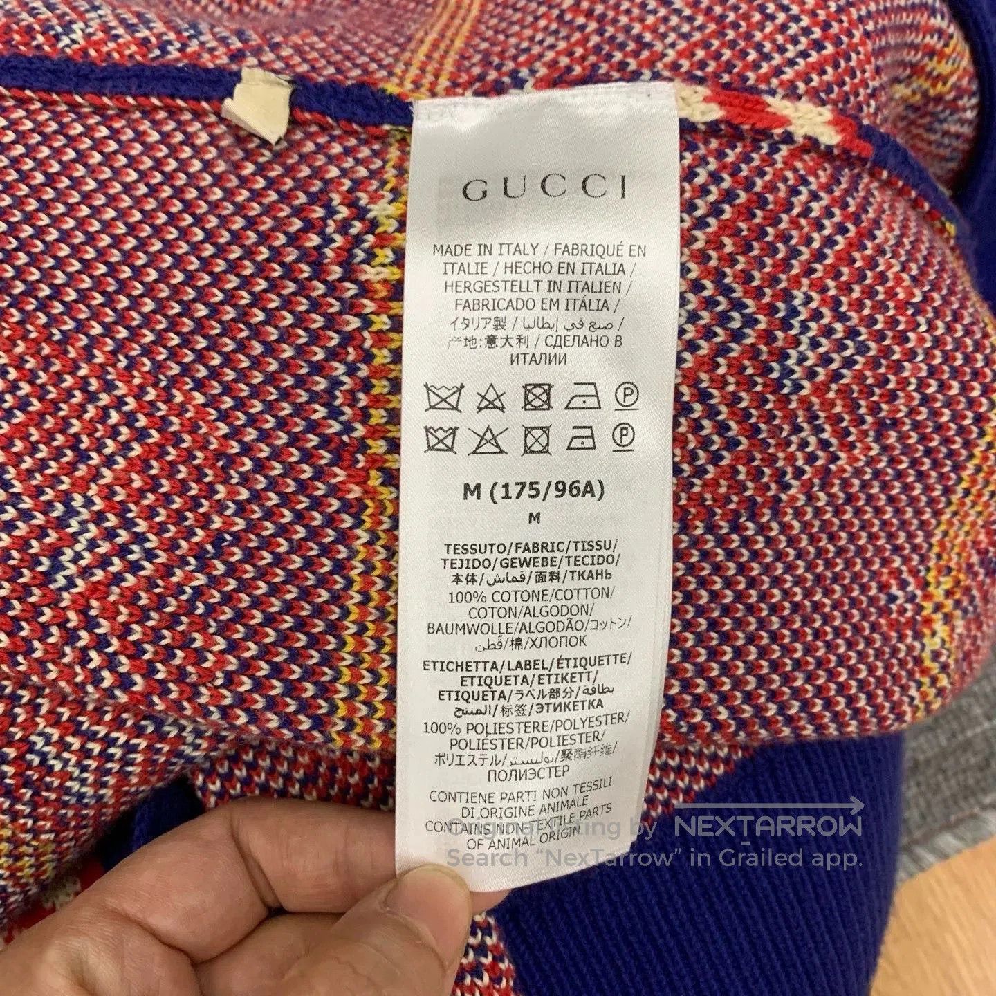 Gucci blue apple knit cardigan by gucci. Size M / US 6-8 / IT 42-44 - 7 Thumbnail