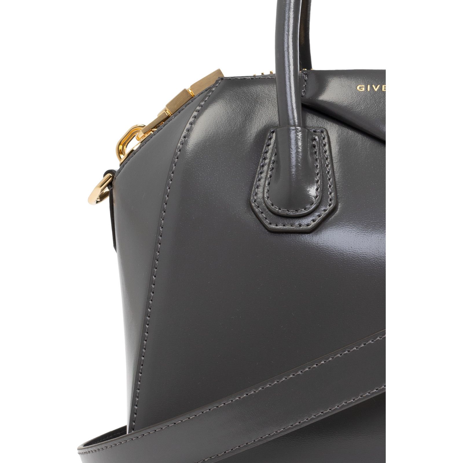 Givenchy GIVENCHY Mini Antigona Gray Leather Handbag New And Authenti Size ONE SIZE - 5 Thumbnail