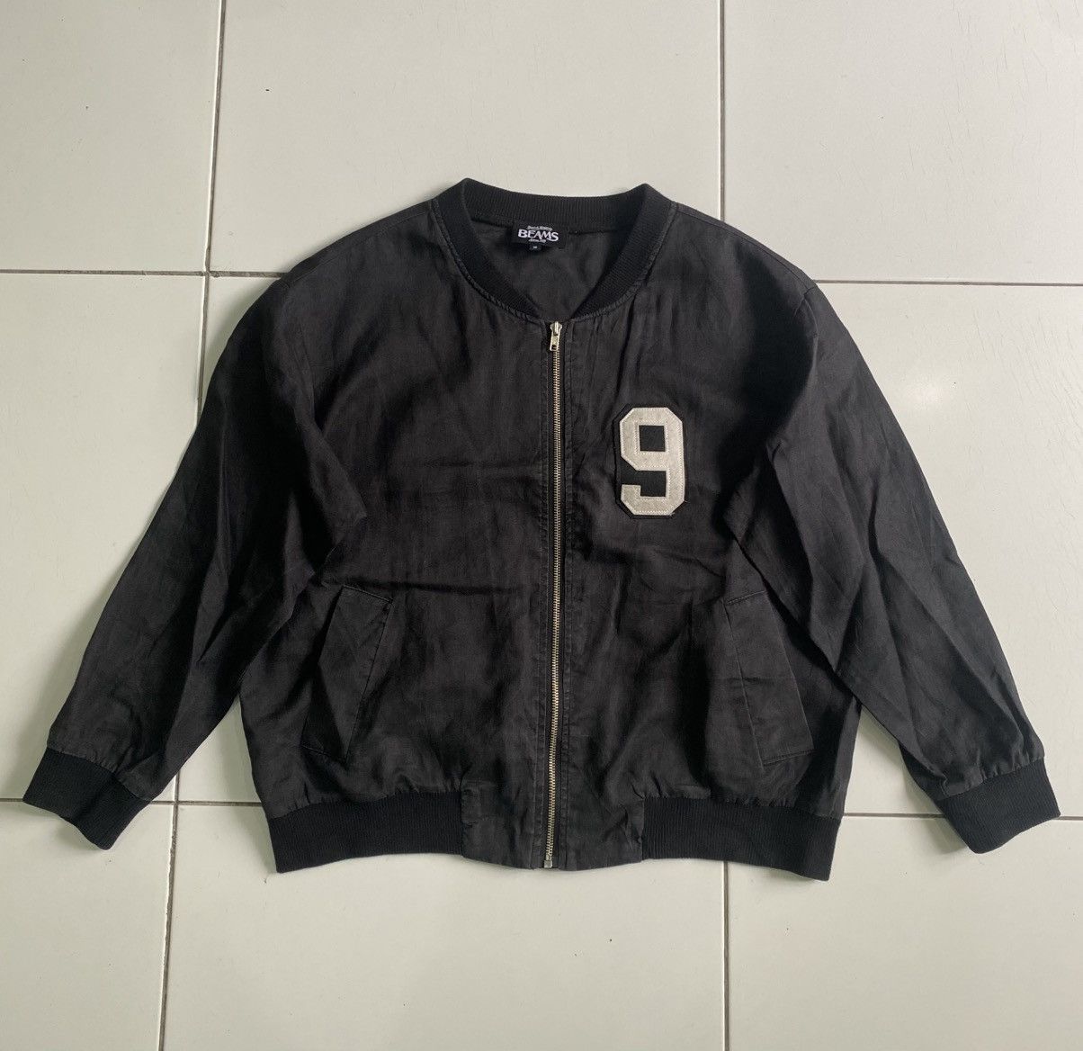 Beams Plus Vintage Beams style Big logo No 9 Bomber Shell Jacket Size US M / EU 48-50 / 2 - 2 Thumbnail