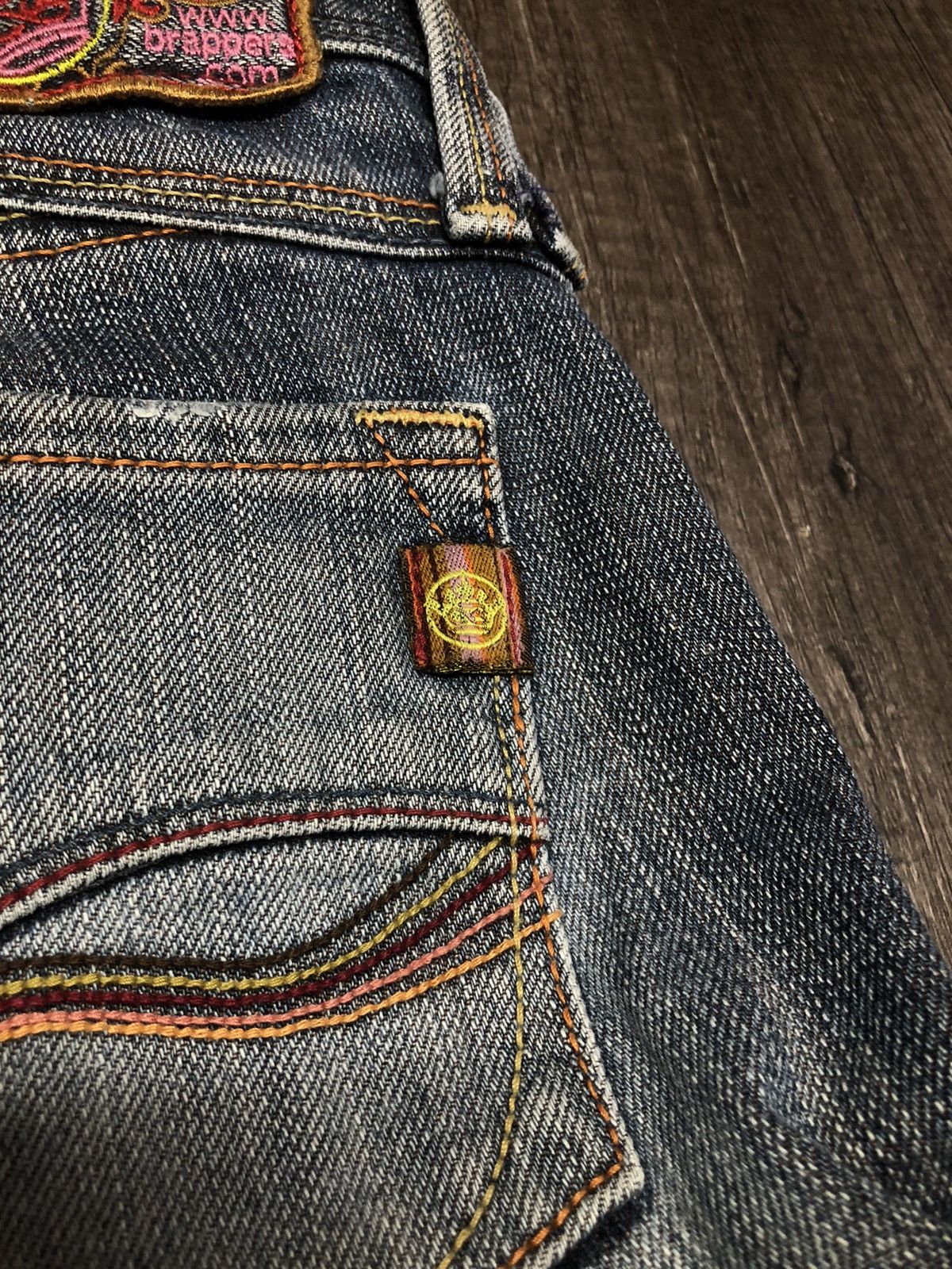 Japanese Brand Brappers Flare Japanese Jeans Cargo Style Size 28" / US 6 / IT 42 - 18 Thumbnail