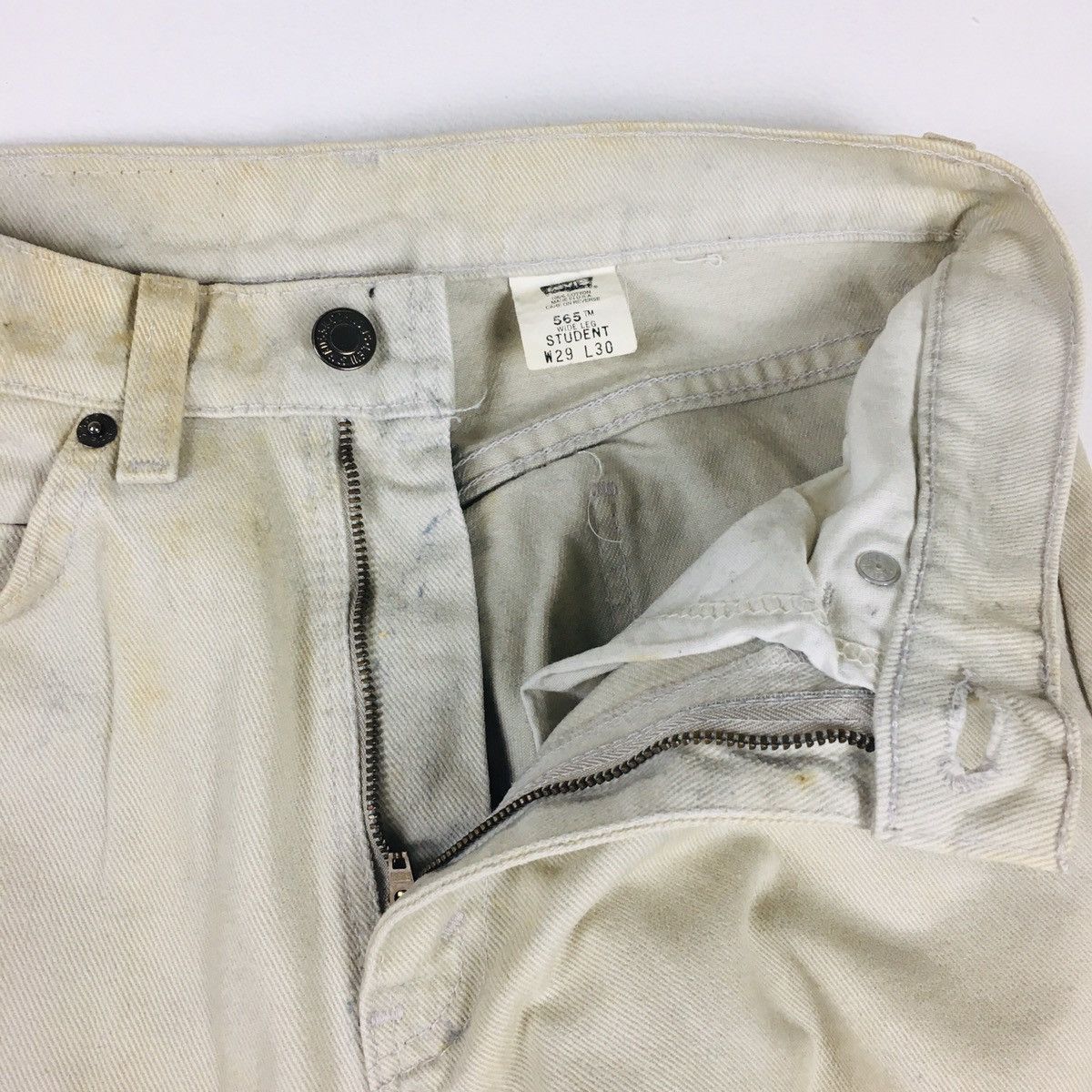 Vintage 90s Levi’s 565 Orange Tab Wide Leg Student