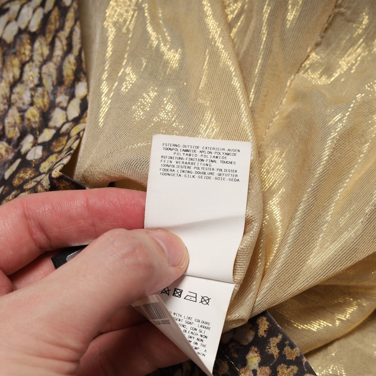 Just Cavalli Just Cavalli Roberto Nylon Light Zip Jacket Printed Pattern Size XS / US 0-2 / IT 36-38 - 10 Thumbnail