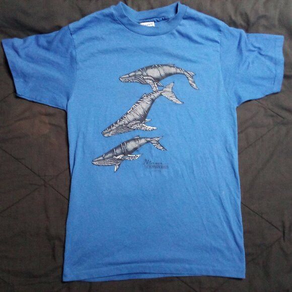 Hanes × Vintage Vintage Hibiscus Humpback Whales Maui Hawaii T-Shirt Size US M / EU 48-50 / 2 - 2 Thumbnail