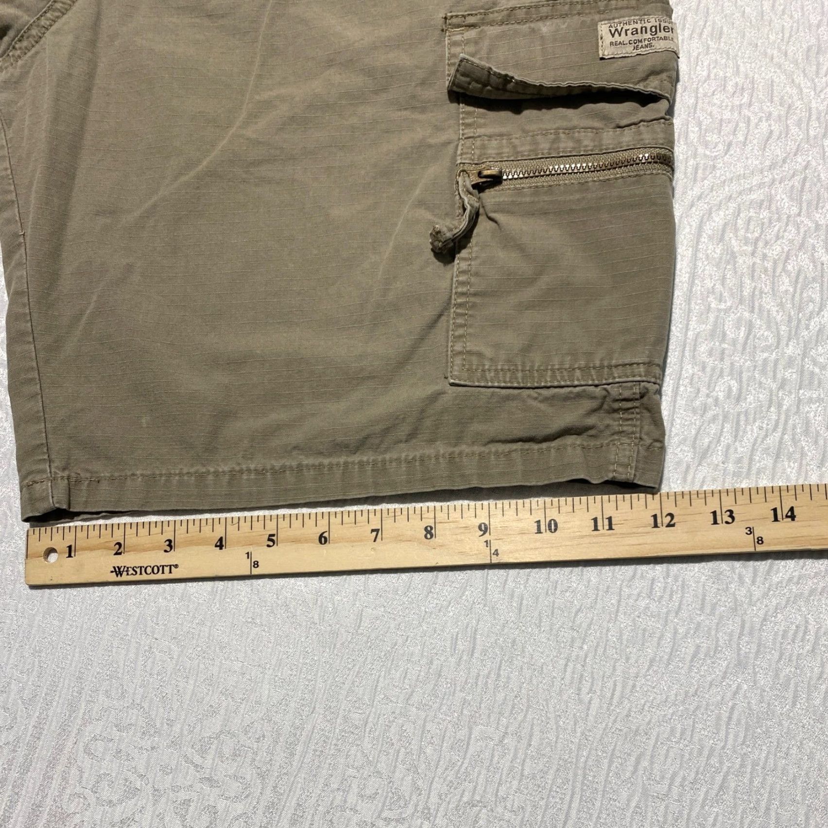 Wrangler Wrangler Authentics Mens Cargo Shorts 60MFWML Khaki Brown Ripstop Cotton Size 34 Size US 34 / EU 50 - 8 Thumbnail