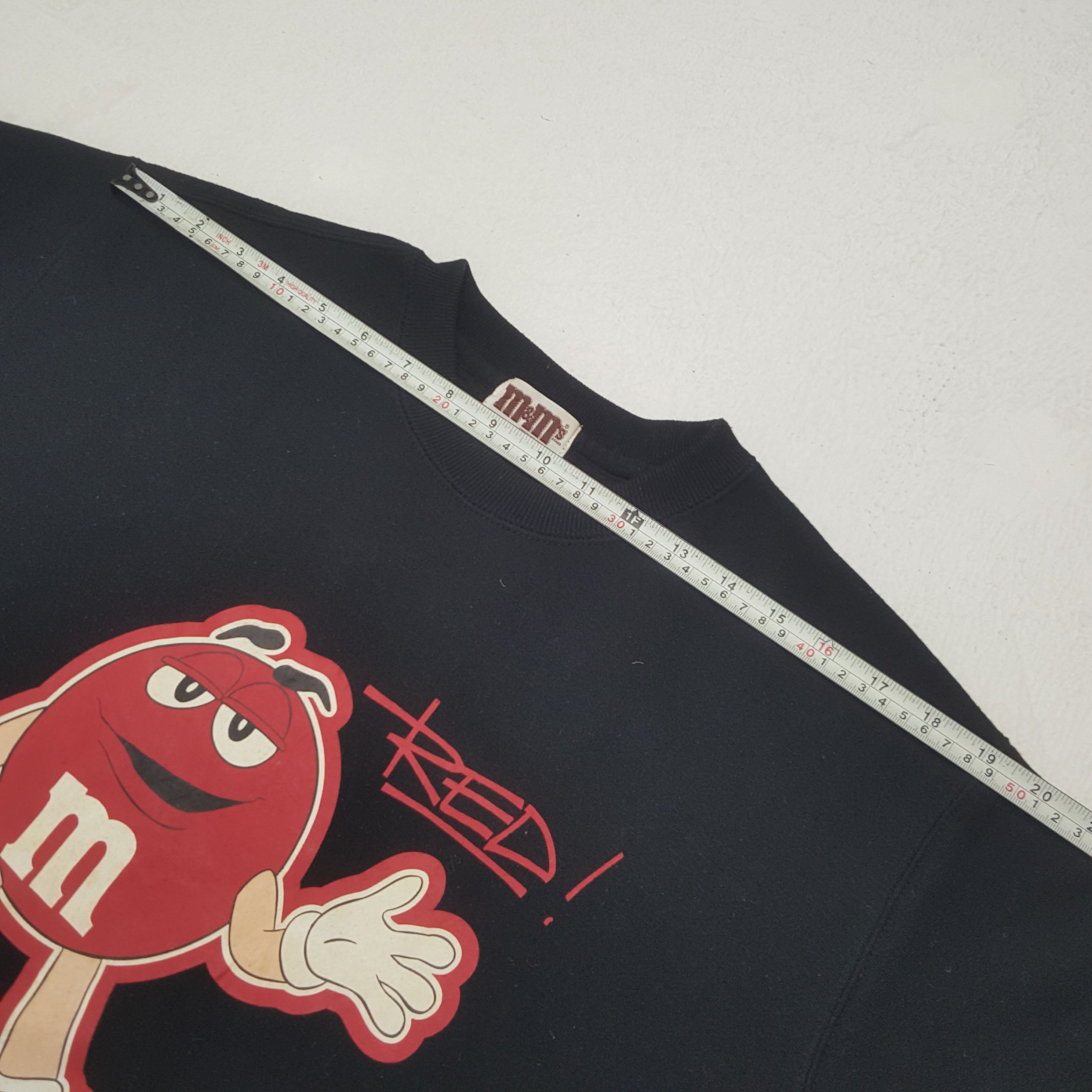 Chocolate × Vintage Vintage M&M Red American Promo Sweatshirt Size US M / EU 48-50 / 2 - 5 Thumbnail