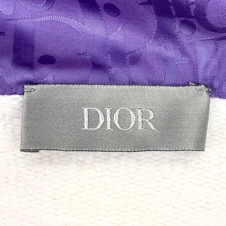 Dior Dior White old flower stitching hooded long-sleeved sweatsh Size US L / EU 52-54 / 3 - 6 Thumbnail