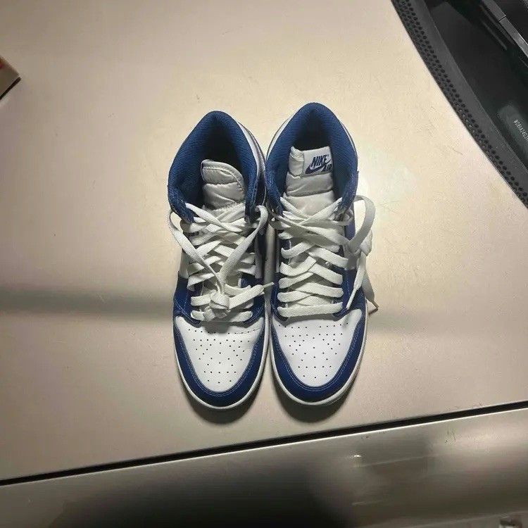 Jordan Brand Jordan 1 High Storm Blue 575441127 Gs Size 6.5y 8 Women No B Size US 8 / IT 38 - 3 Thumbnail