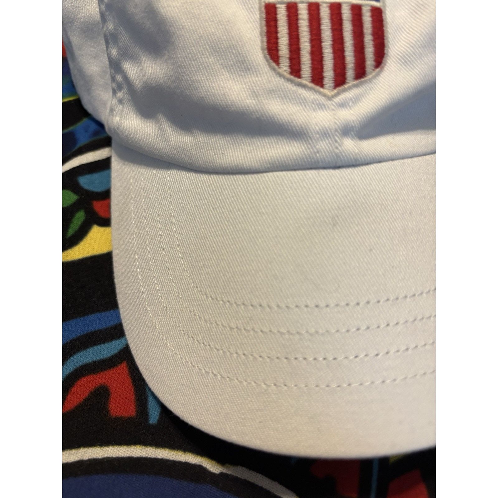 Vintage Flawed white polo ralph lauren shield spellout hat dad hat Size ONE SIZE - 6 Thumbnail